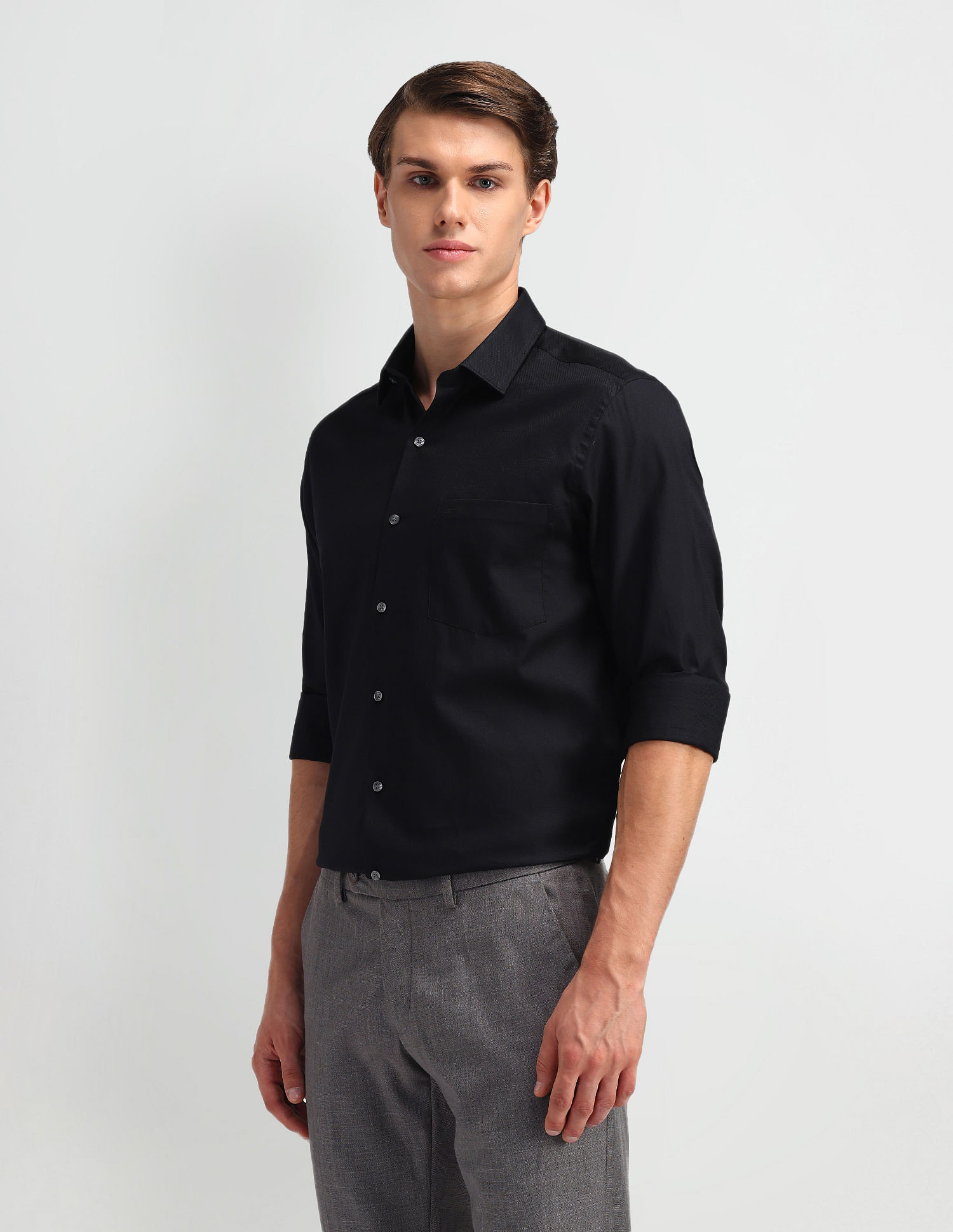 Arrow Textured Cotton Shirt