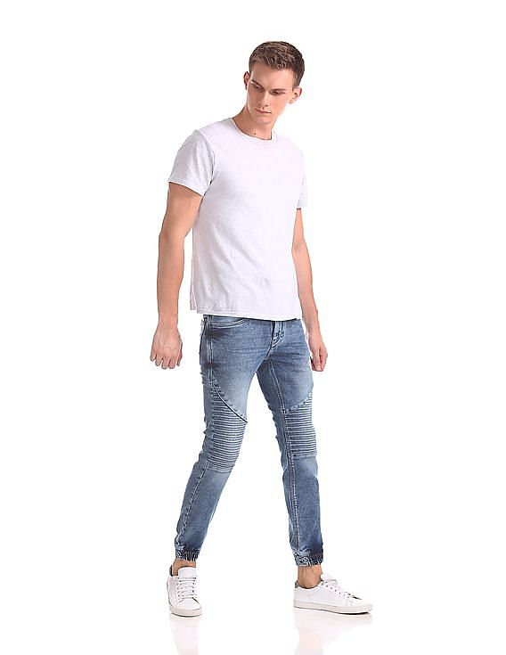 Flying Machine Acid Wash Jogger Jeans
