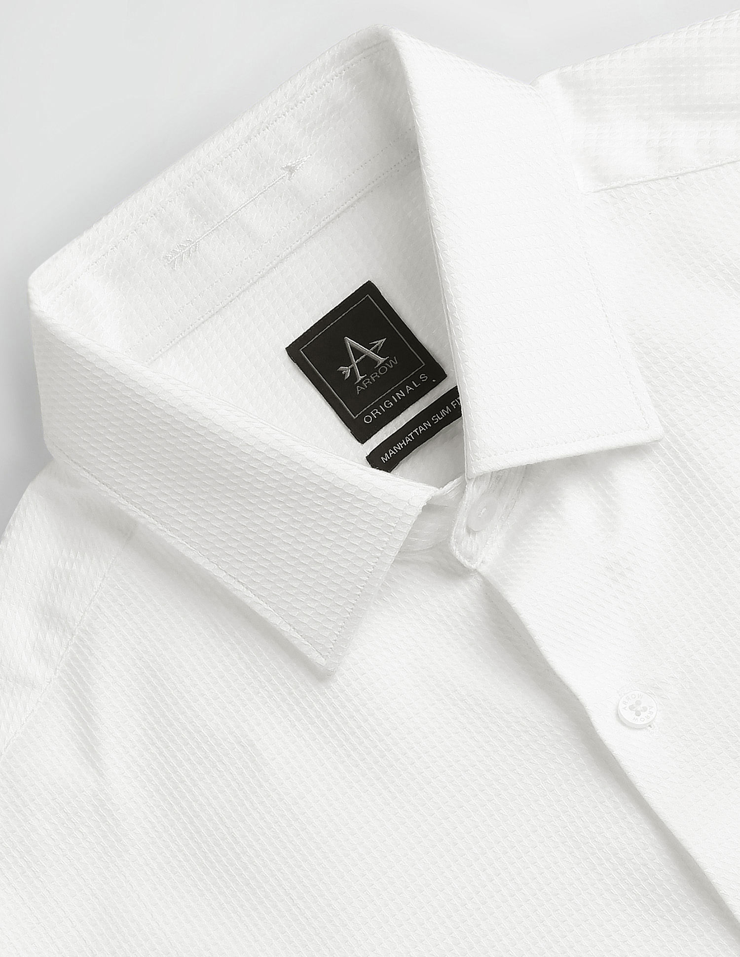 Arrow Geometric Pattern Dobby Shirt