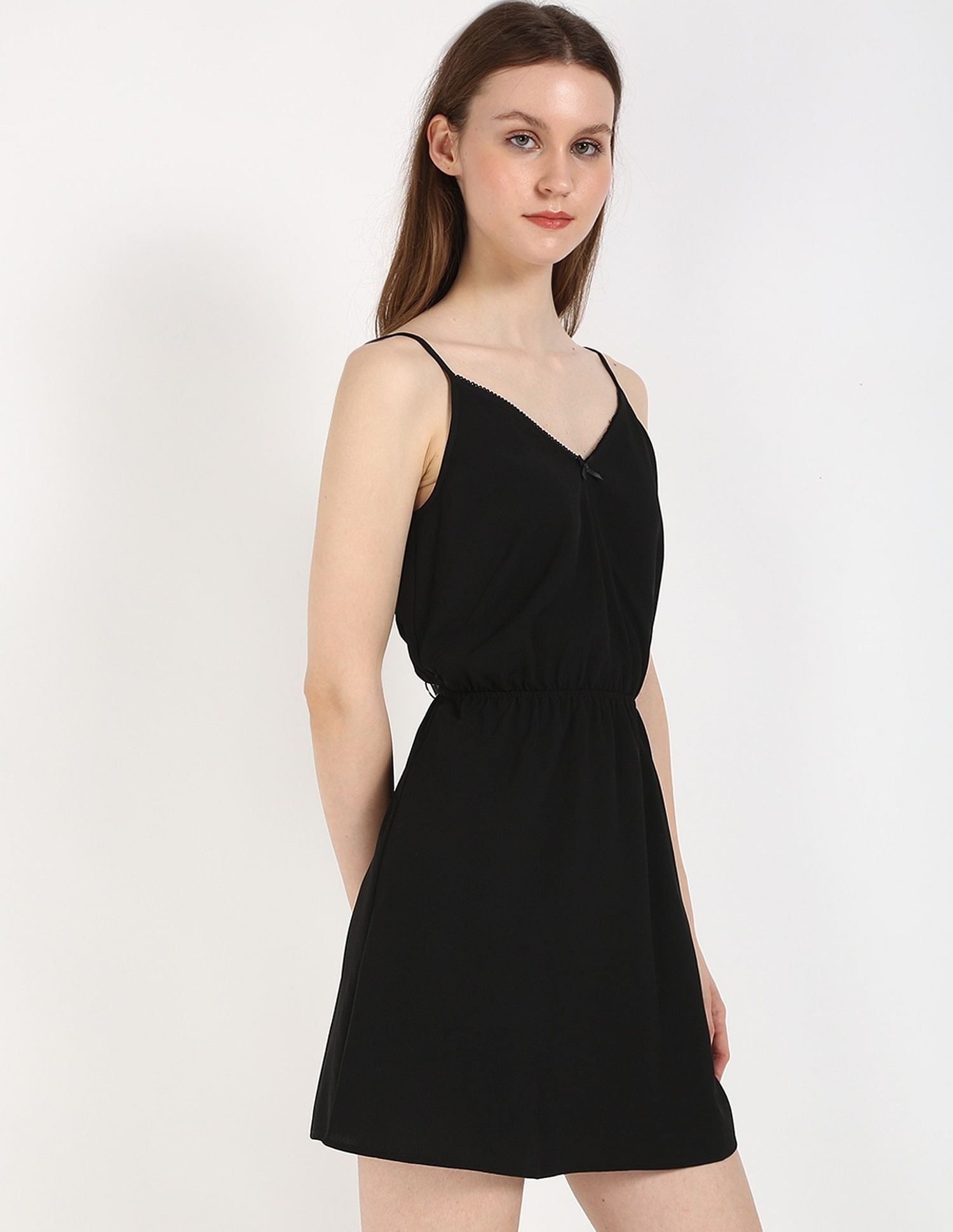 Tommy Hilfiger Cotton Straps Neck Slip Dress