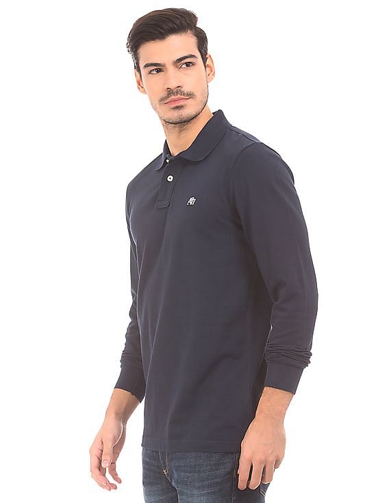 Aeropostale long 2024 sleeve polo shirts