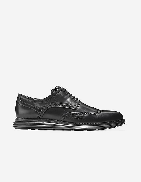 Buy Cole Haan Men Black OriginalGrand Wingtip Oxford NNNOW