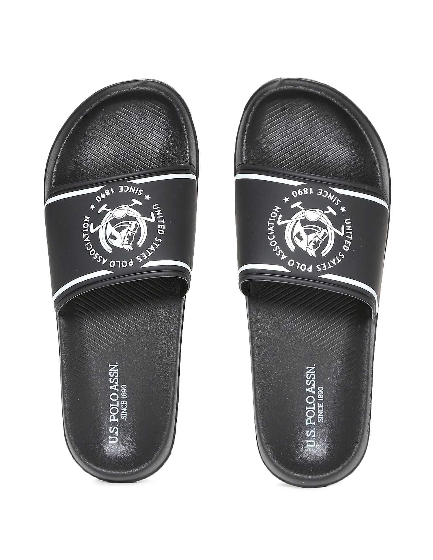 U.S. Polo Assn. Men Brand Print Zane 4.0 Slides