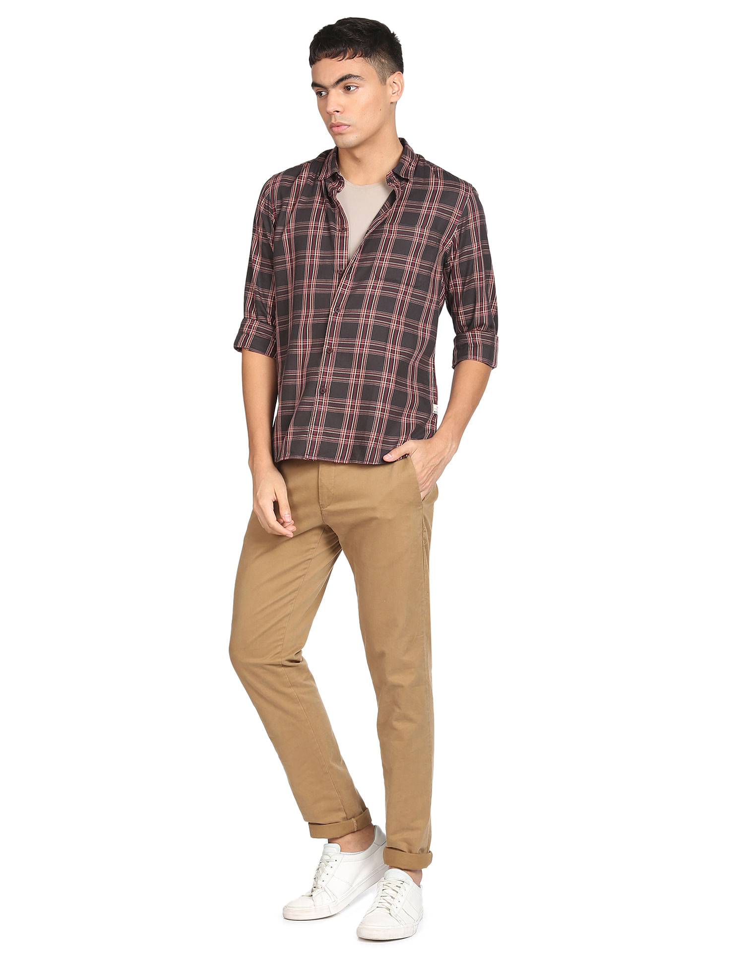 Flying Machine Tartan Check Cotton Shirt