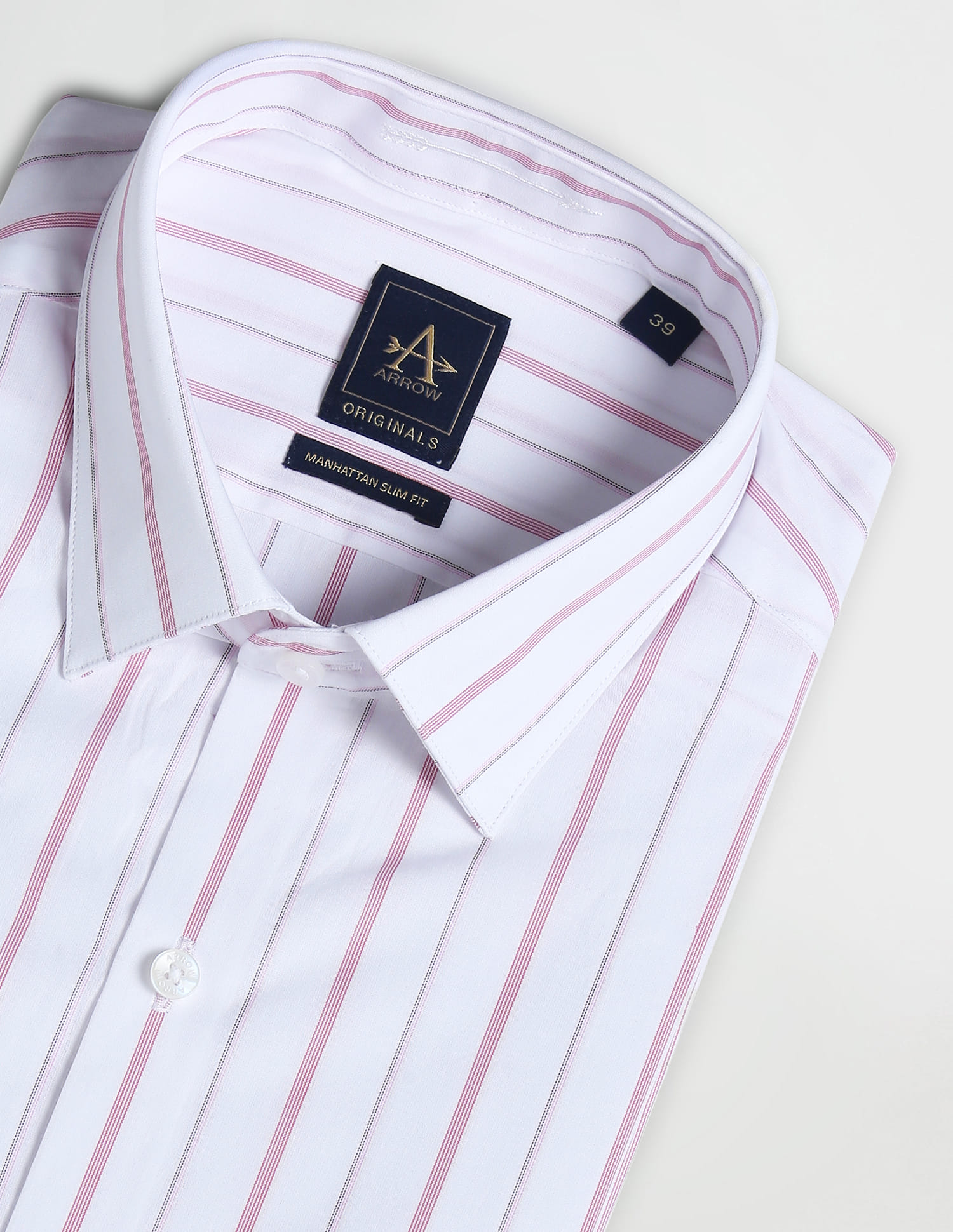 トップス 60s ARROW vintage cotton shirt Buy Arrow Pure Cotton Vertical Stripe Shirt - NNNOW.com