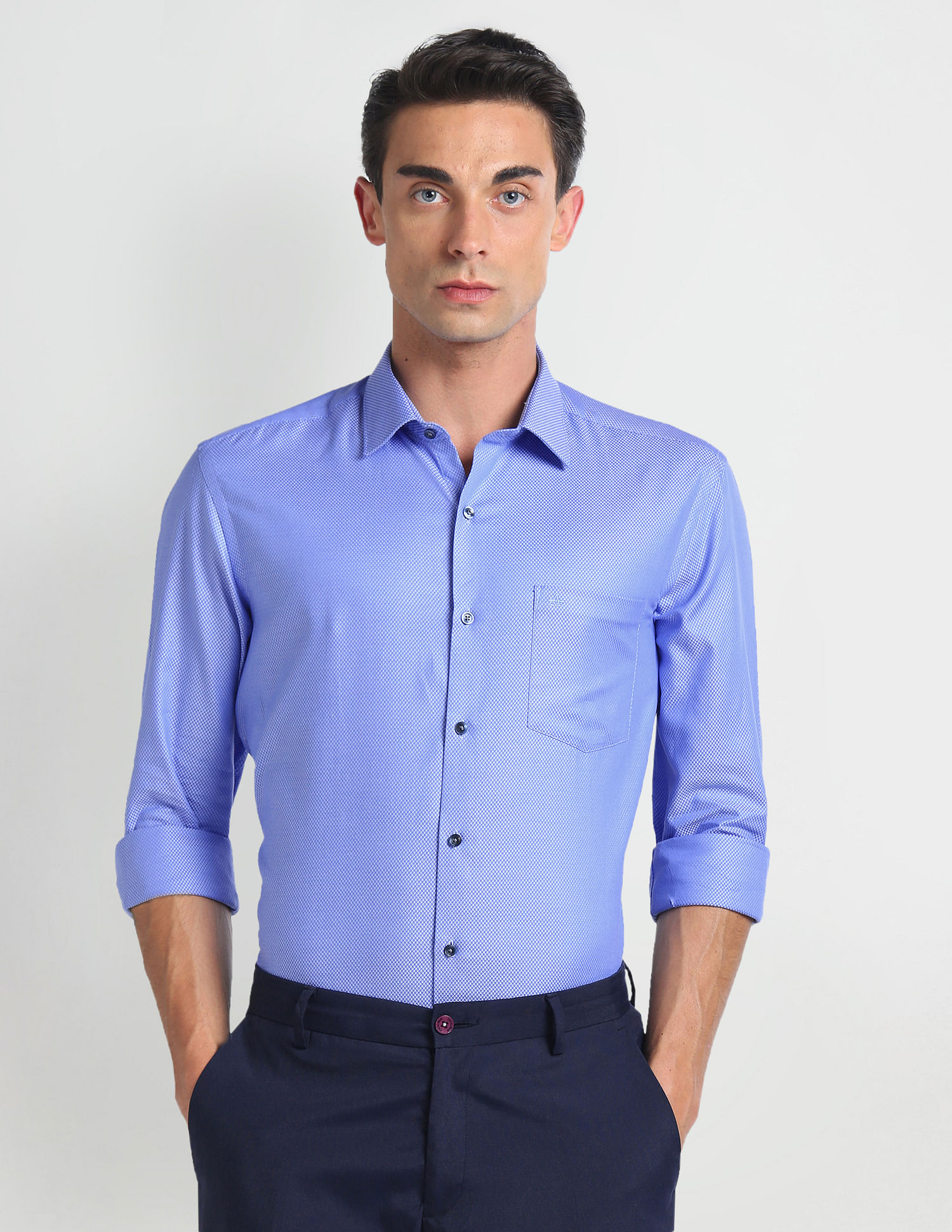 Arrow Manhattan Slim Fit Dobby Shirt