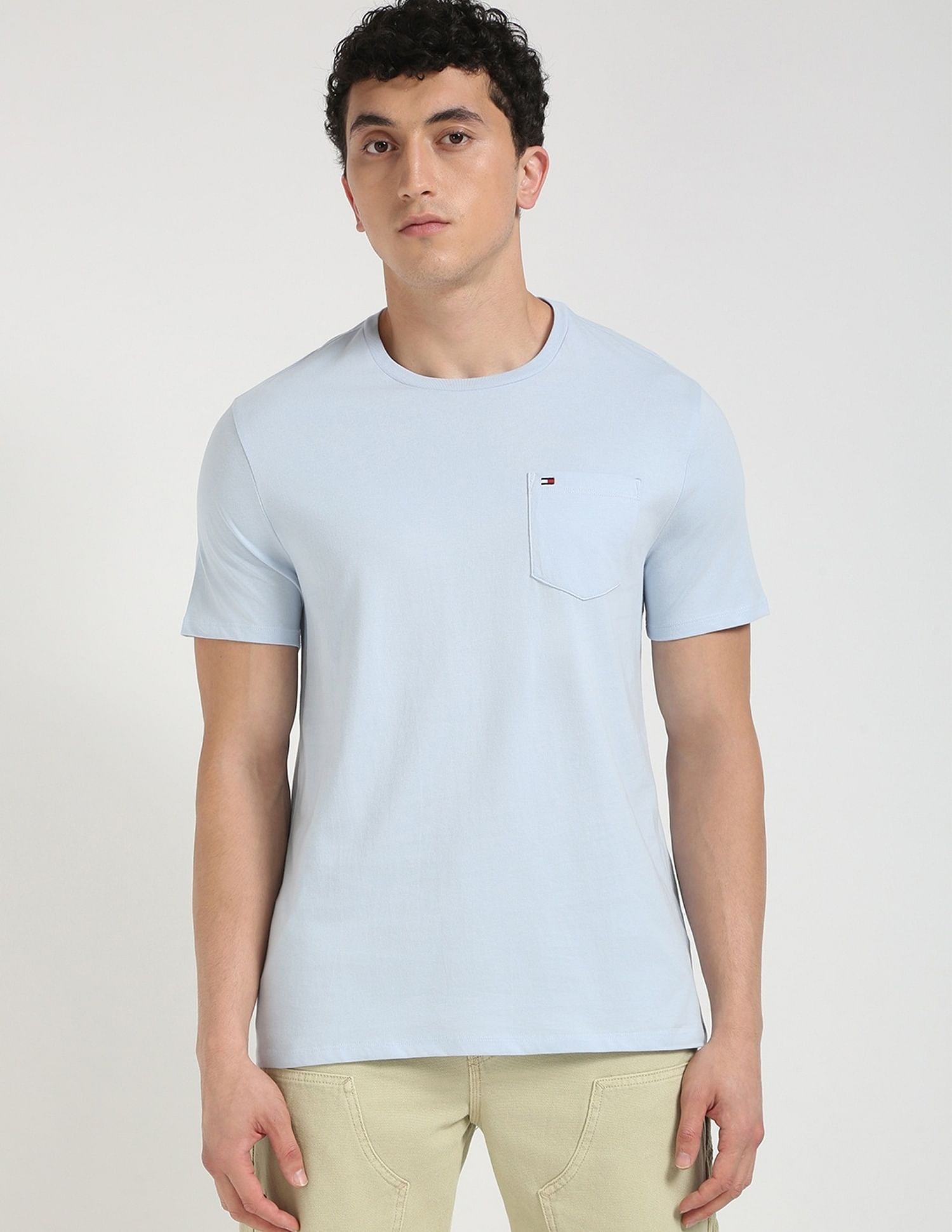 Tommy Hilfiger Solid Regular-Fit Cotton T-Shirt
