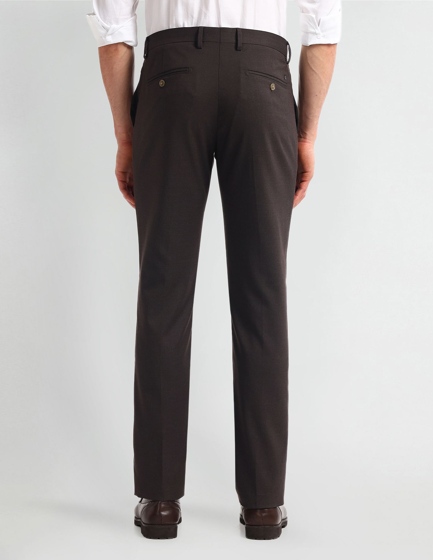 Arrow Mid Rise Tapered Fit Trousers