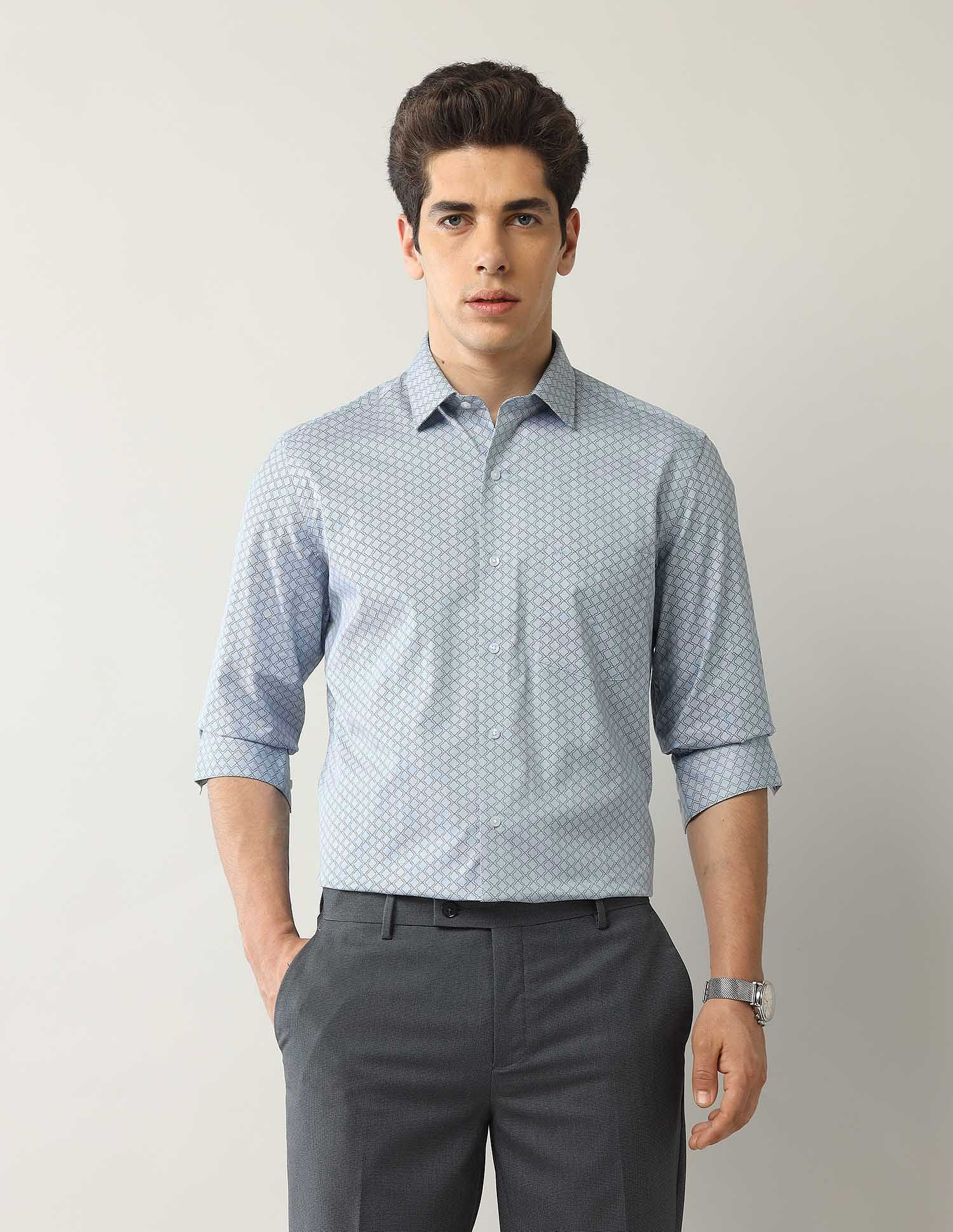 Arrow Liberty Classic Fit Geometric Printed Shirt