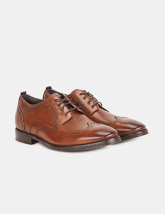 Buy Cole Haan Men Tan Jefferson Grand 2.0 Wingtip Oxford NNNOW