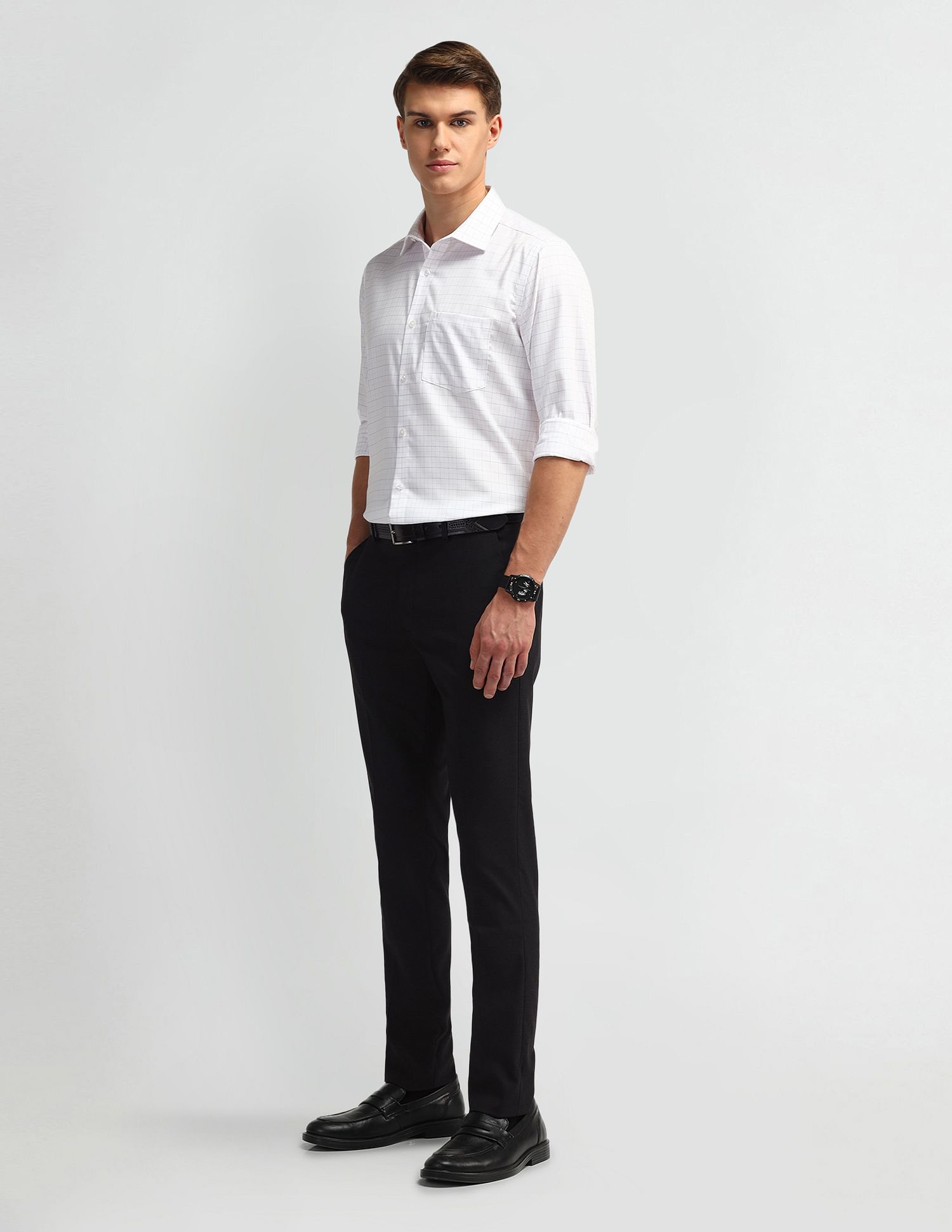 Arrow Slim Fit Elasticated Trousers