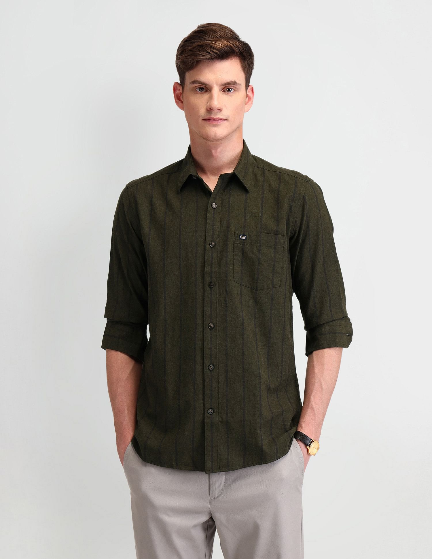 Arrow Sport Slim Fit Cotton Shirt