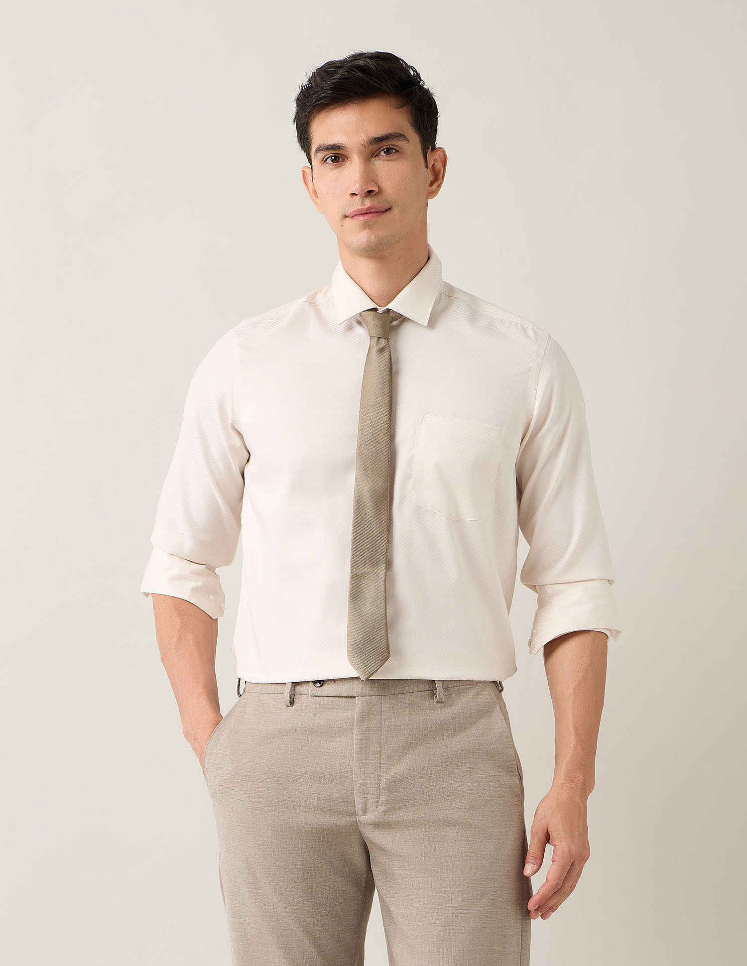 Arrow Manhattan Slim Fit Autopress Shirt