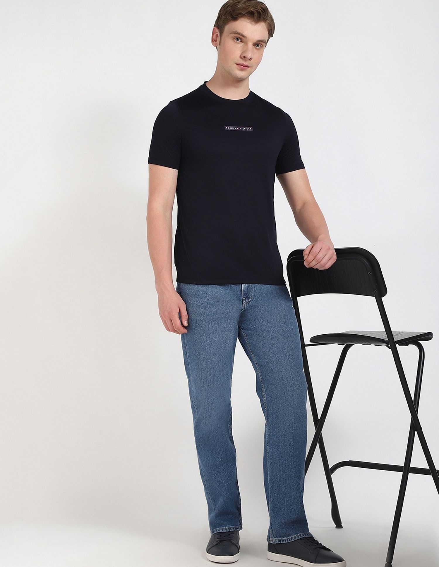 Tommy Hilfiger Solid Regular-Fit Cotton T-Shirt