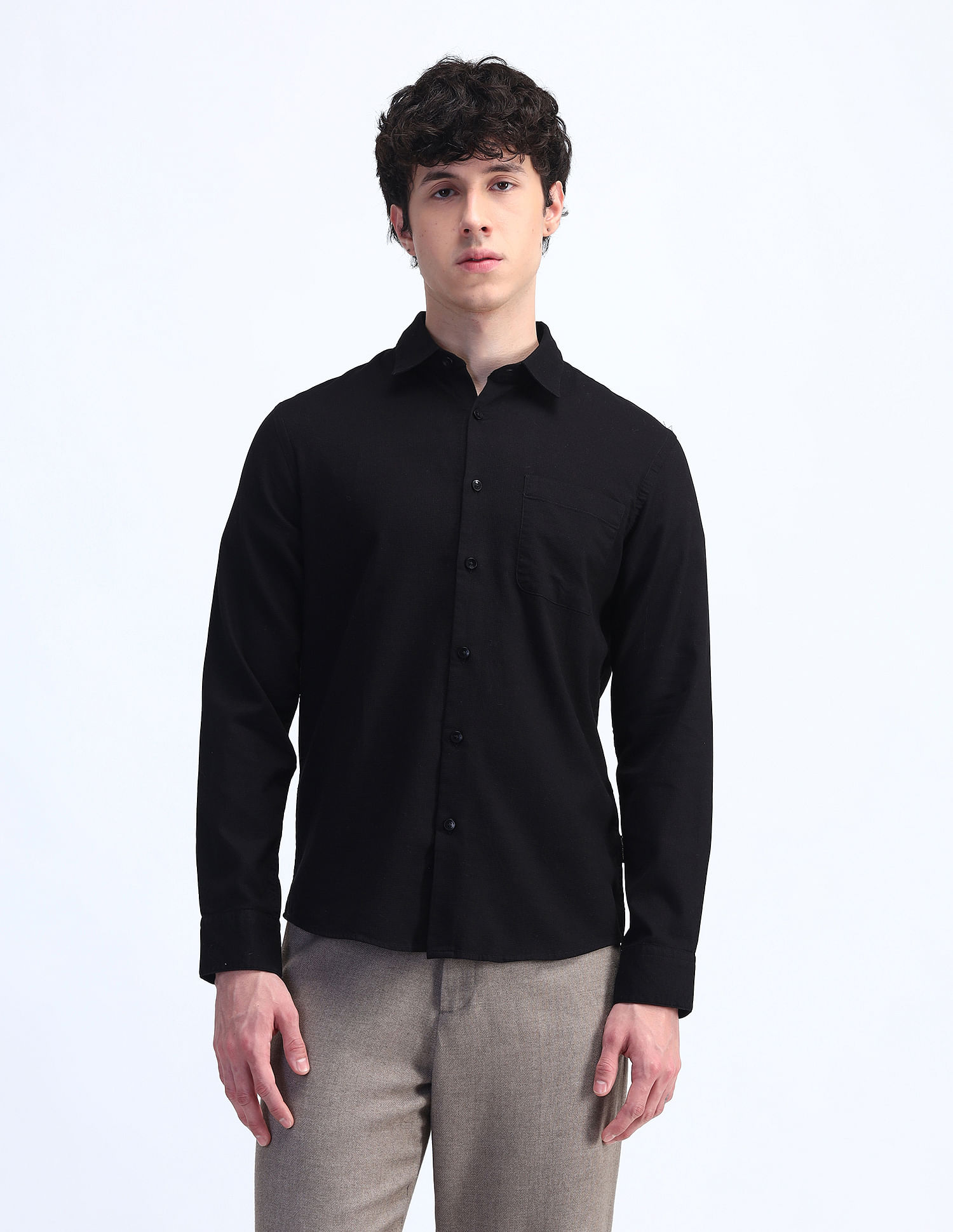 Flying Machine Slim Fit Cotton Shirt