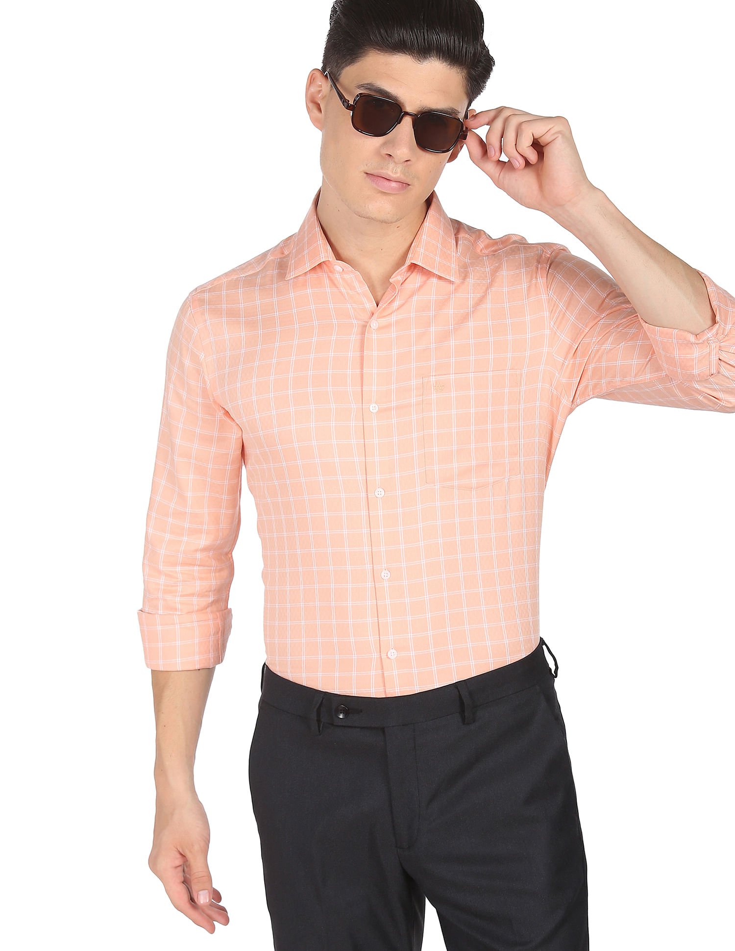 Arrow Windowpane Check Dobby Shirt