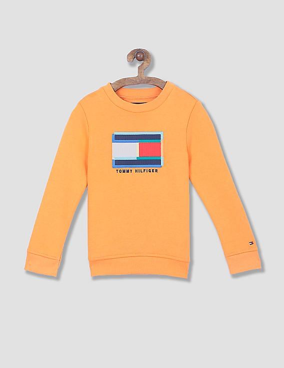 Buy Tommy Hilfiger Kids Boys Orange Fun Artwork Sweatshirt NNNOW