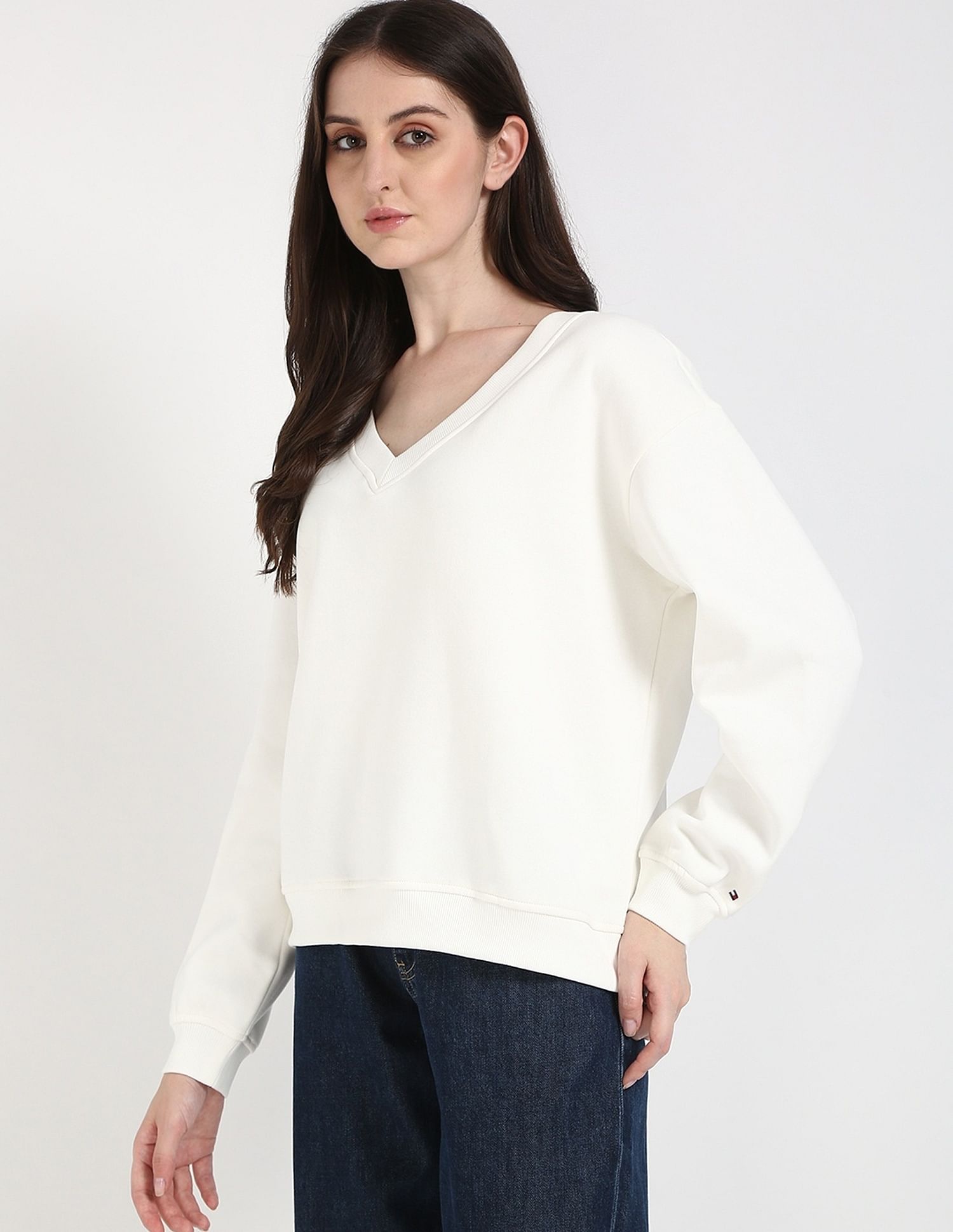 Tommy Hilfiger Regular-Fit Cotton V-Neck Sweatshirt