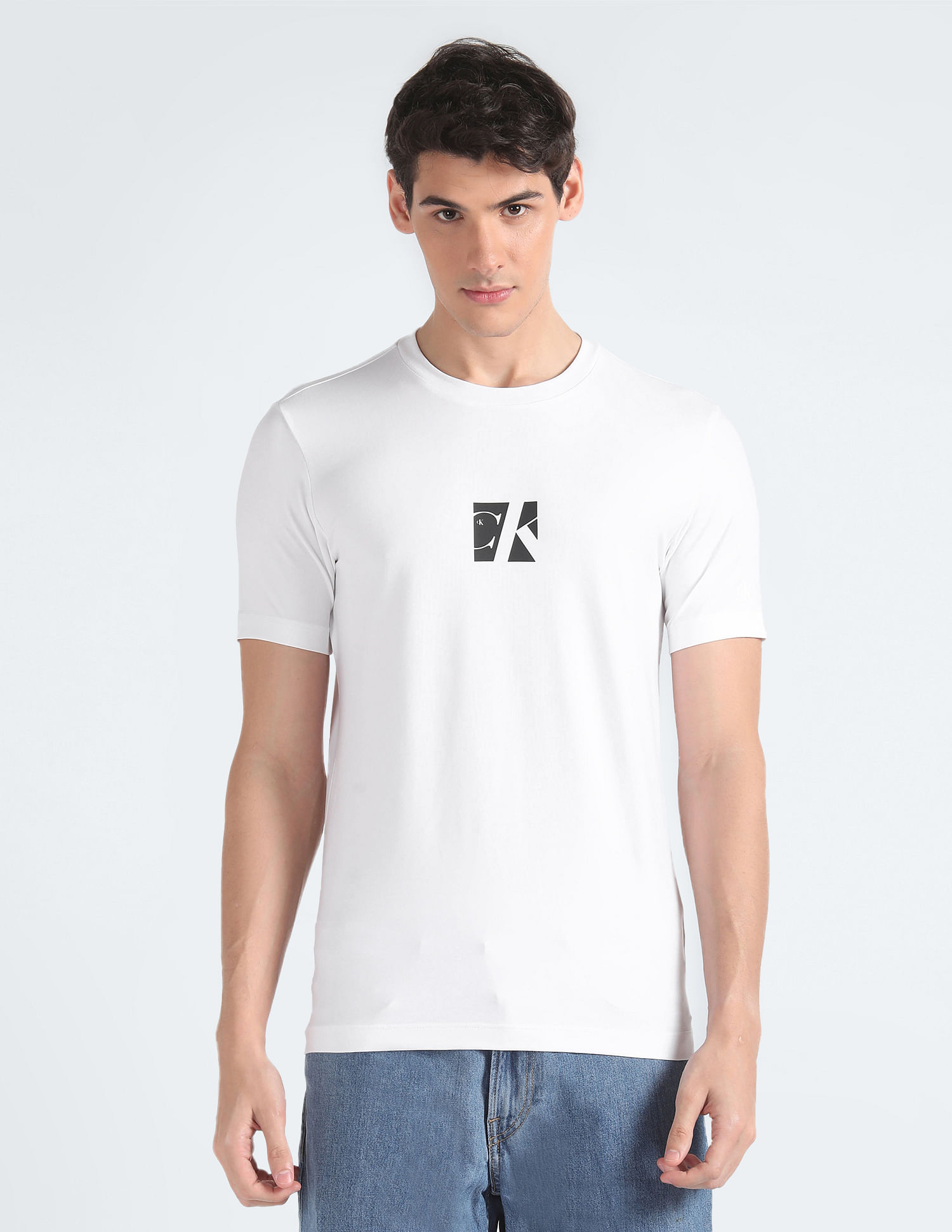 Calvin Klein Slim Fit Small Centre Box T-Shirt