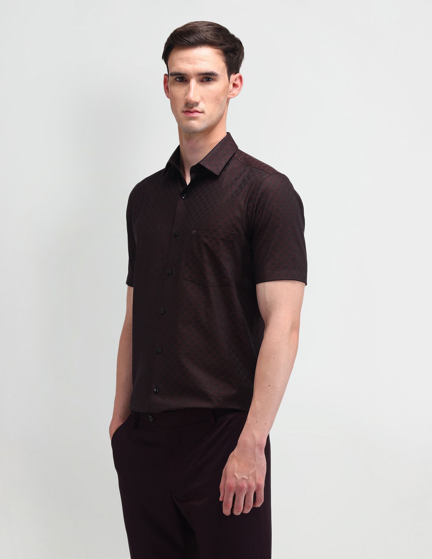 Arrow Liberty Classic Fit Textured Shirt