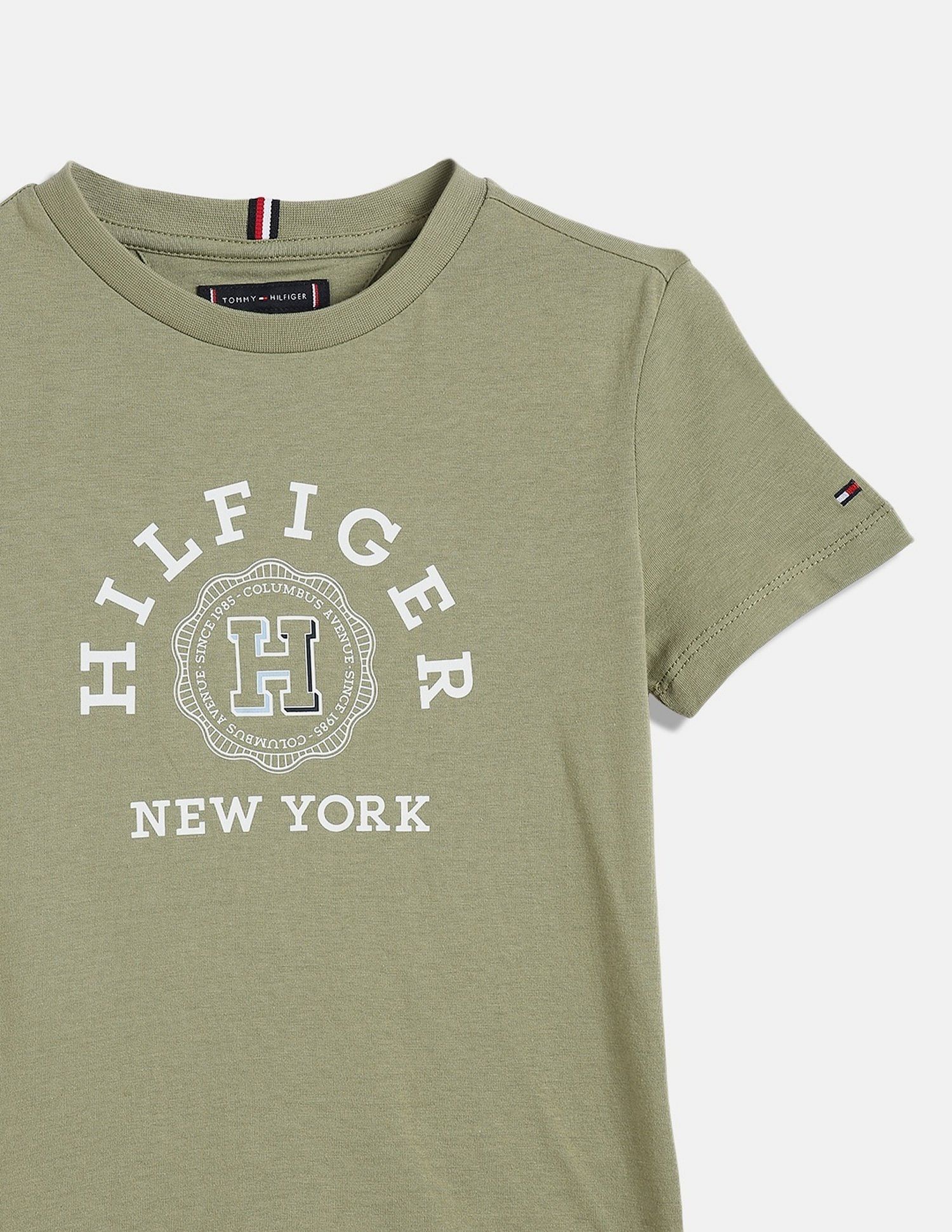 Tommy Hilfiger Kids Boys Logo Regular-Fit Cotton T-Shirt