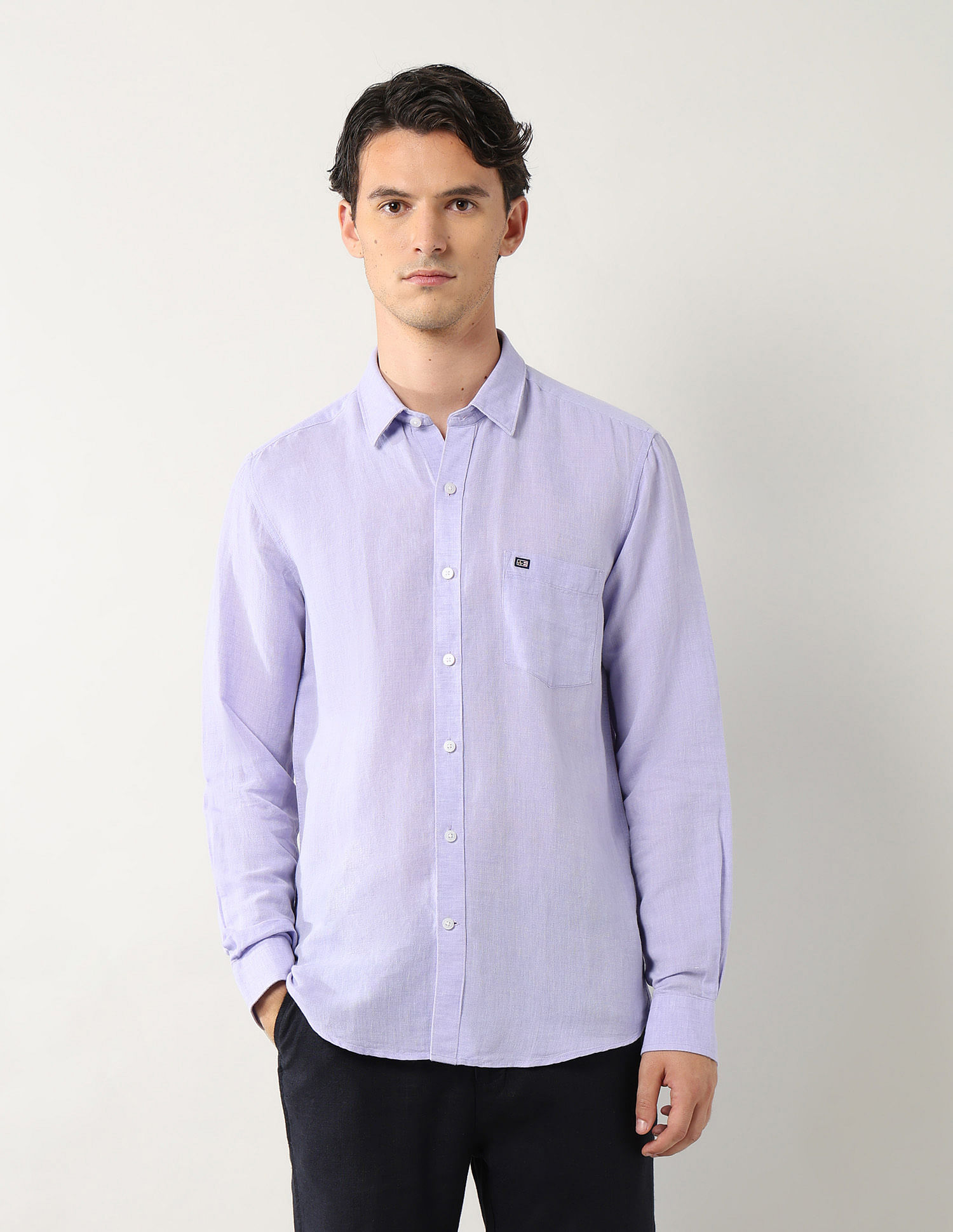 Arrow Sport Pure Linen Slim Fit Shirt