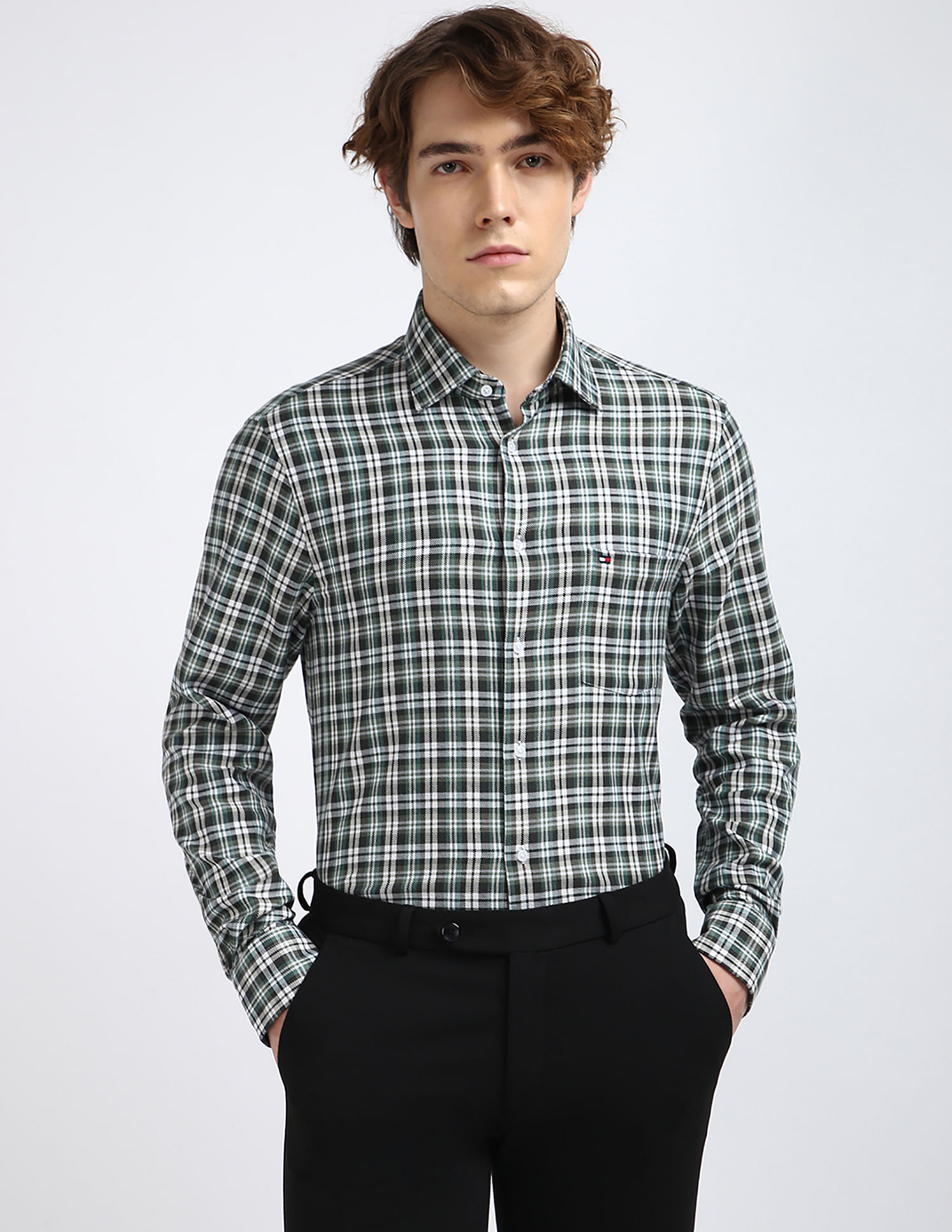 Tommy Hilfiger Large Checked Slim Fit Shirt