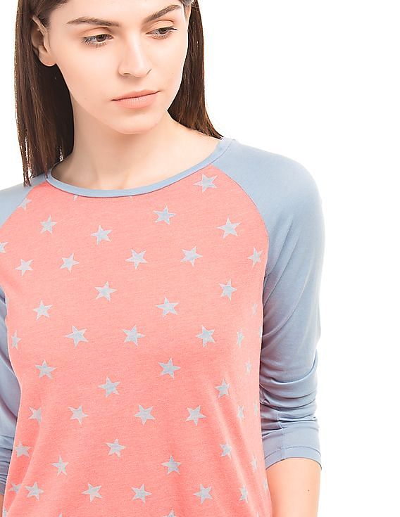 Tommy Hilfiger Denim Star Print Raglan T-Shirt