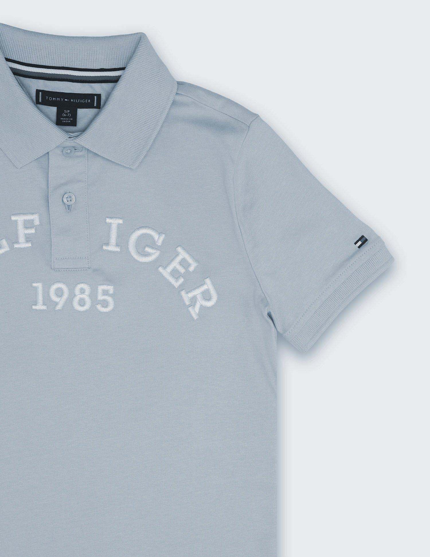 Tommy Hilfiger Kids Boys Printed Regular-Fit Cotton Polo Shirt