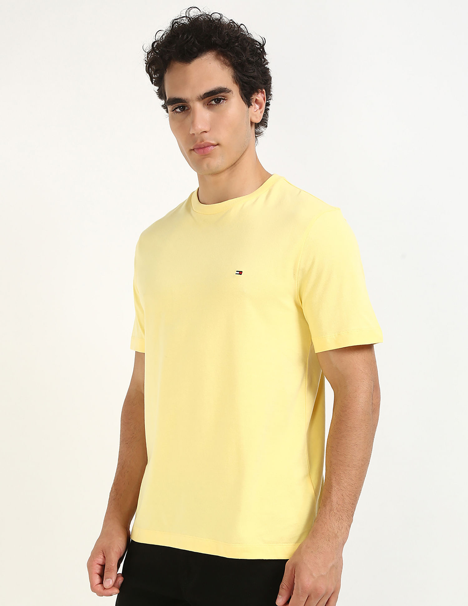 Tommy Hilfiger Solid Regular-Fit Cotton T-Shirt
