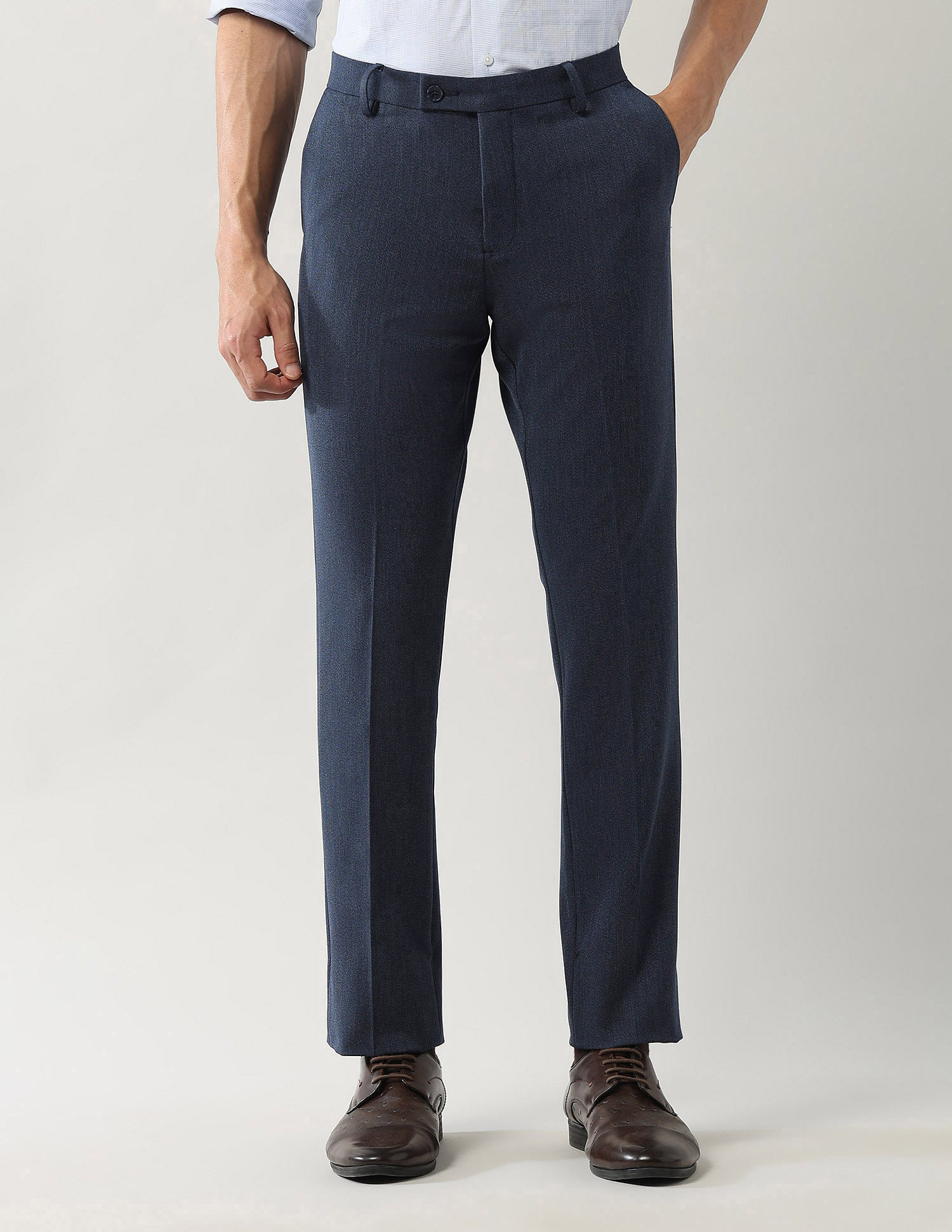 Arrow Bi-Stretch Smartflex Dobby Trousers