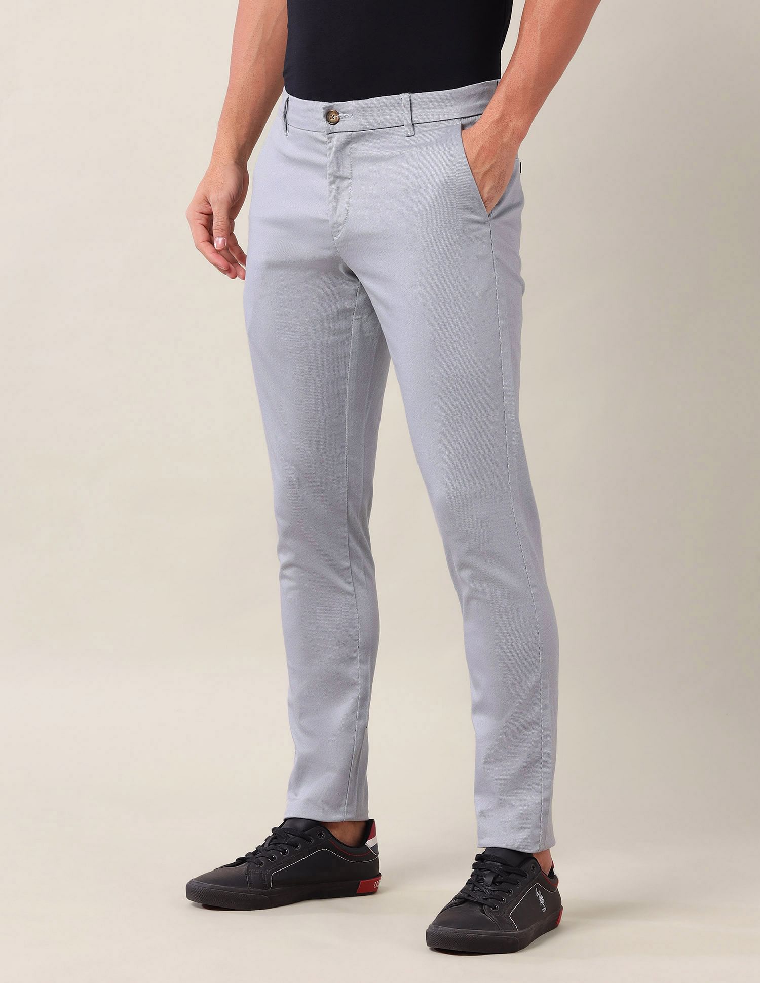 U.S. Polo Assn. Austin Slim Fit Satin Trousers