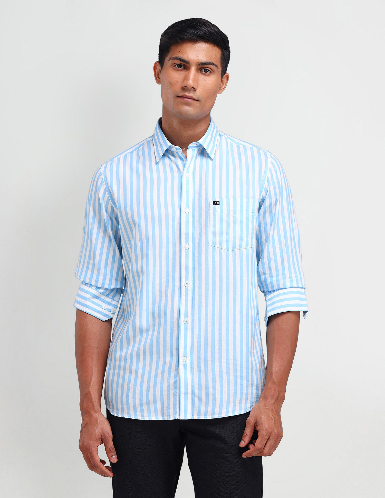 Arrow Sport Brooklyn Fit Vertical Striped Shirt
