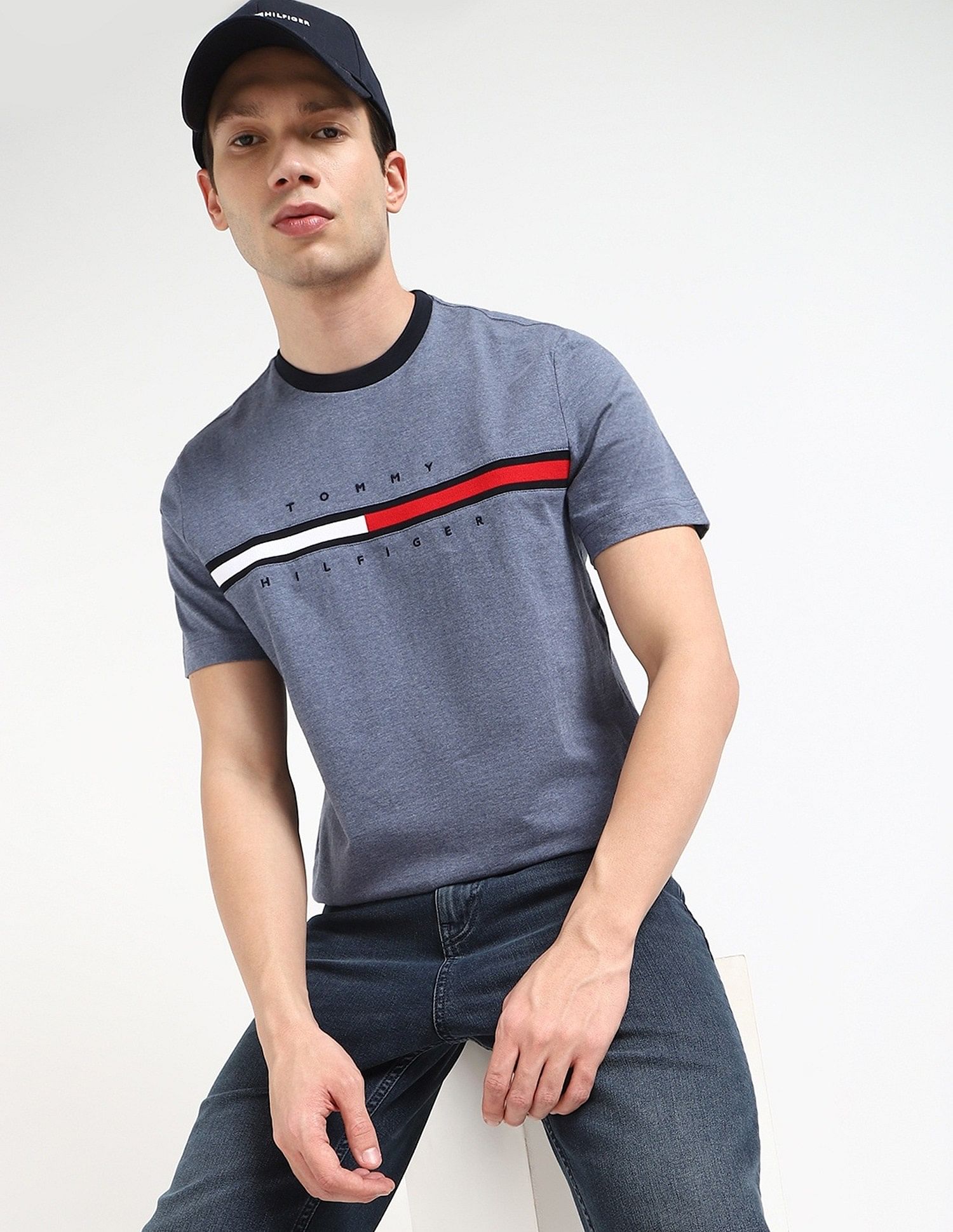 Tommy Hilfiger Embroidered Logo Regular-Fit Cotton T-Shirt