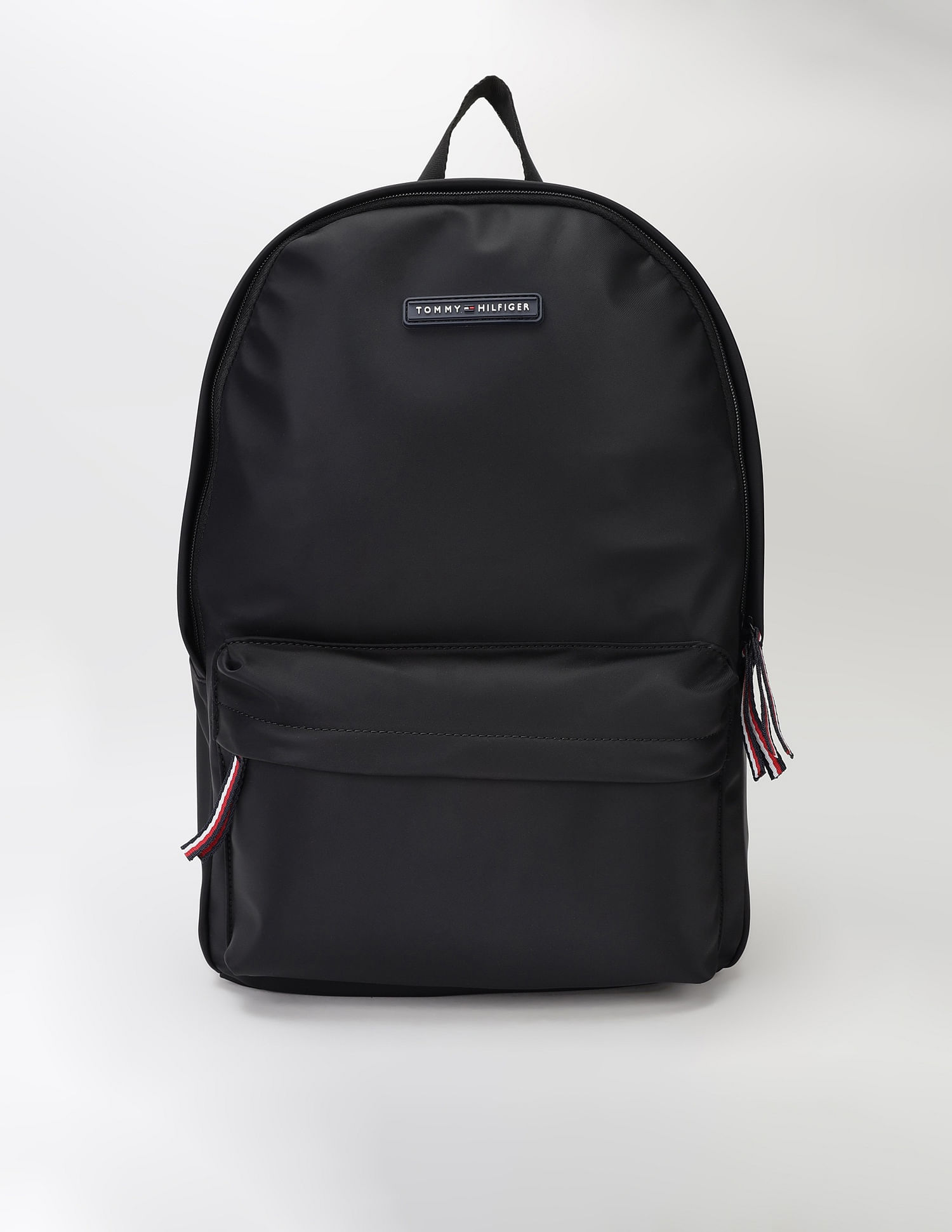 Tommy Hilfiger Solid Black Nylon Backpack