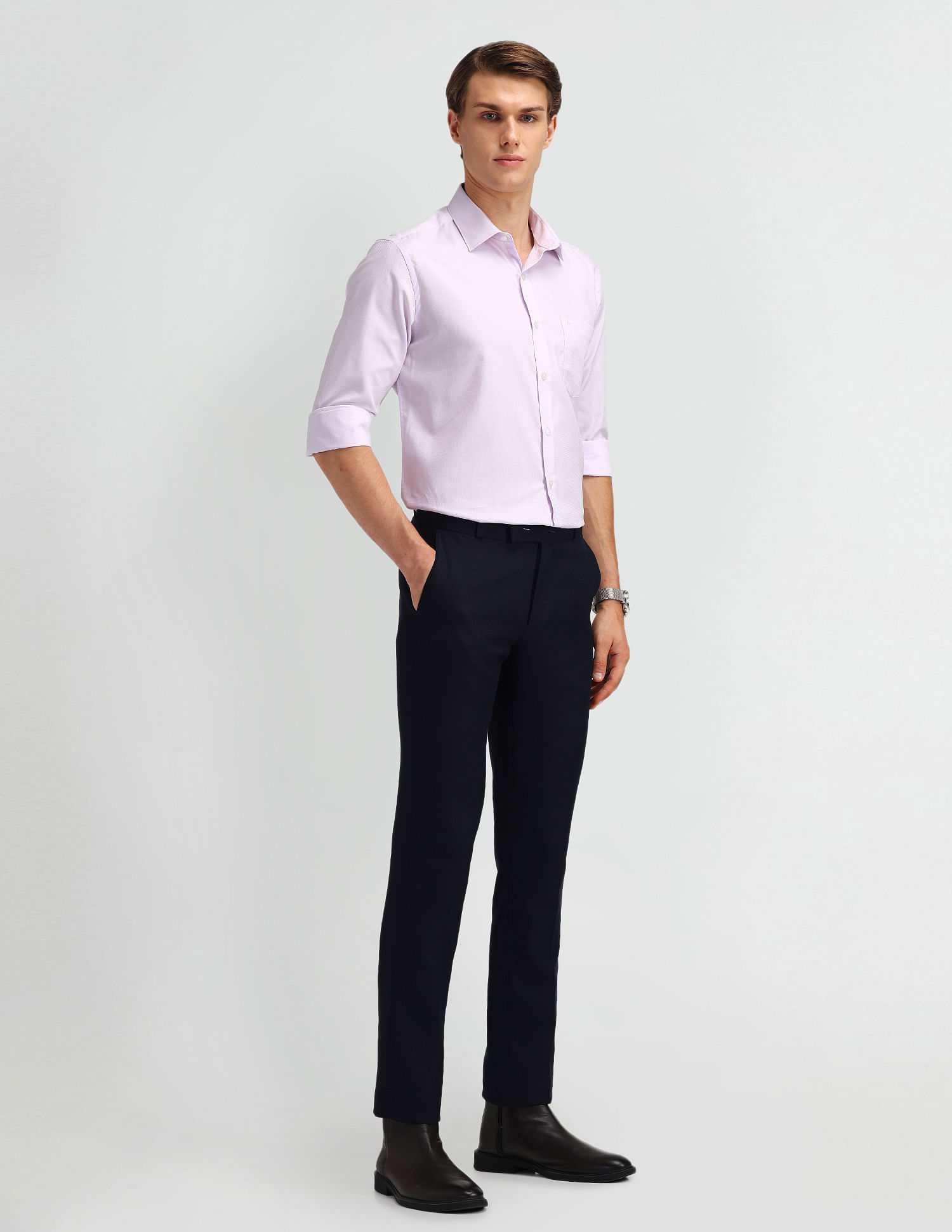 Arrow Textured Cotton Shirt