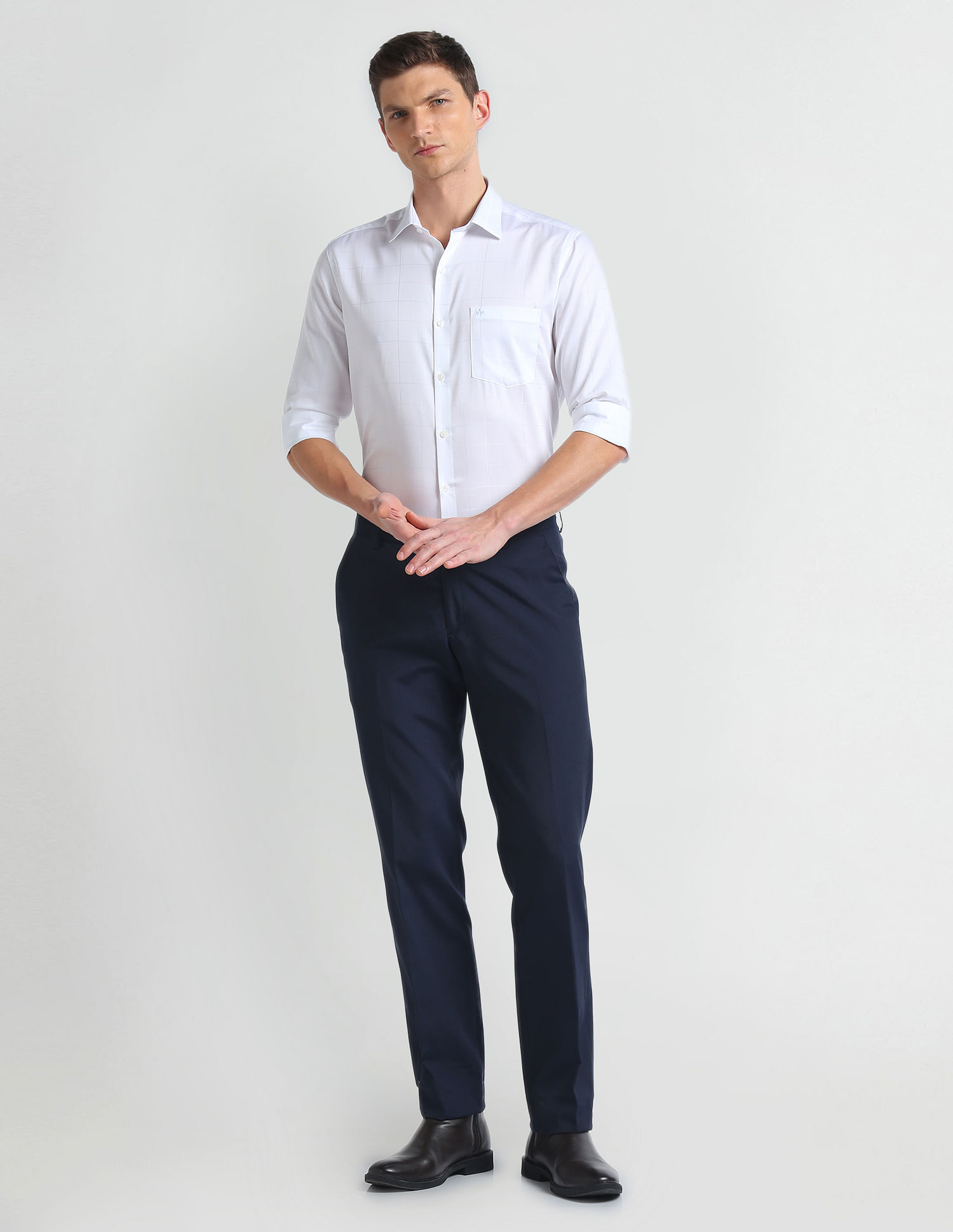 Arrow Manhattan Slim Graph Check Shirt