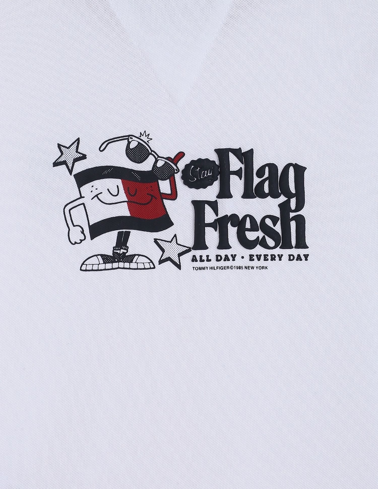 Tommy Hilfiger Kids Boys Graphic Relaxed-Fit Cotton Polo T-Shirt