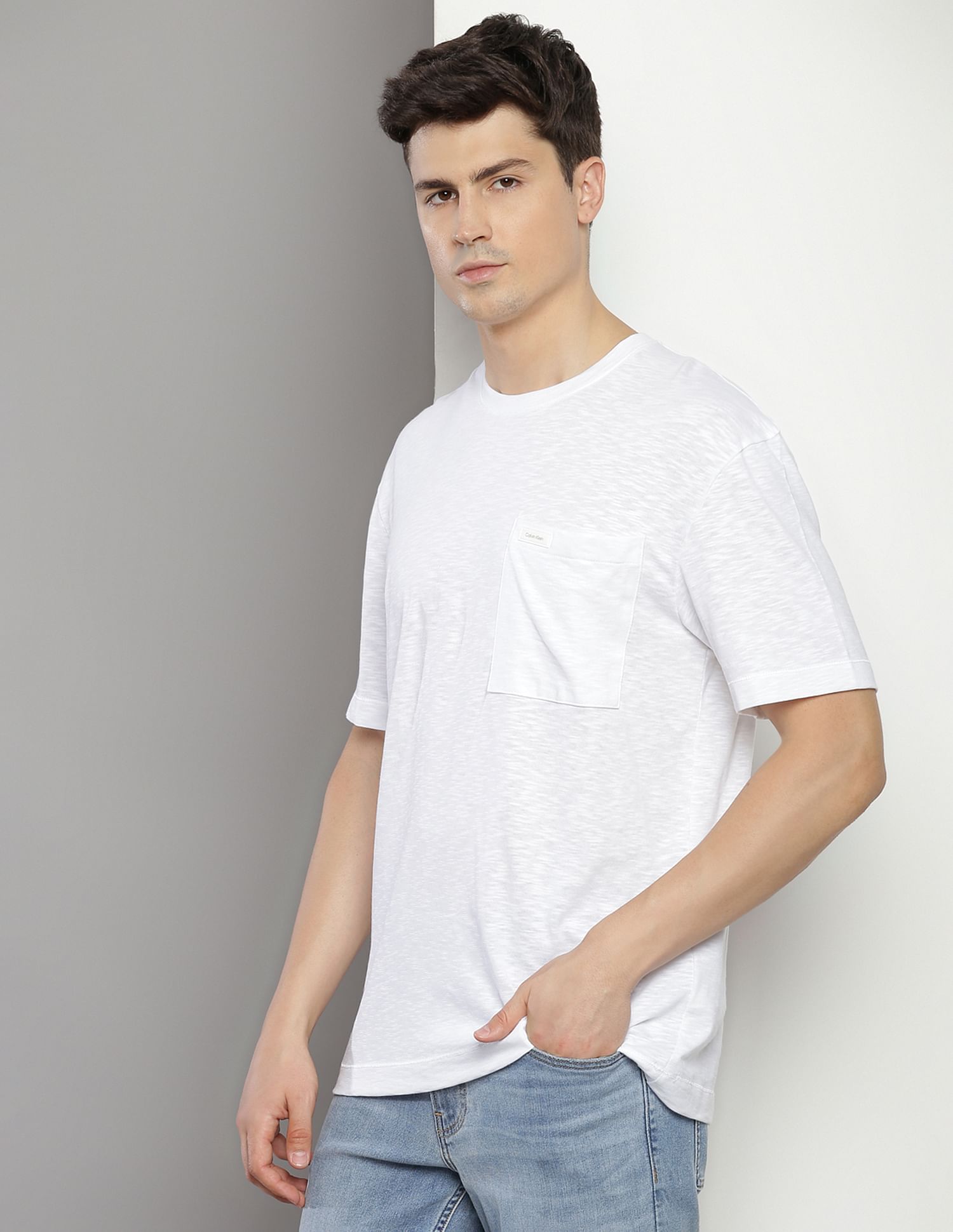 Calvin Klein Lightweight Slub Pocket T-Shirt
