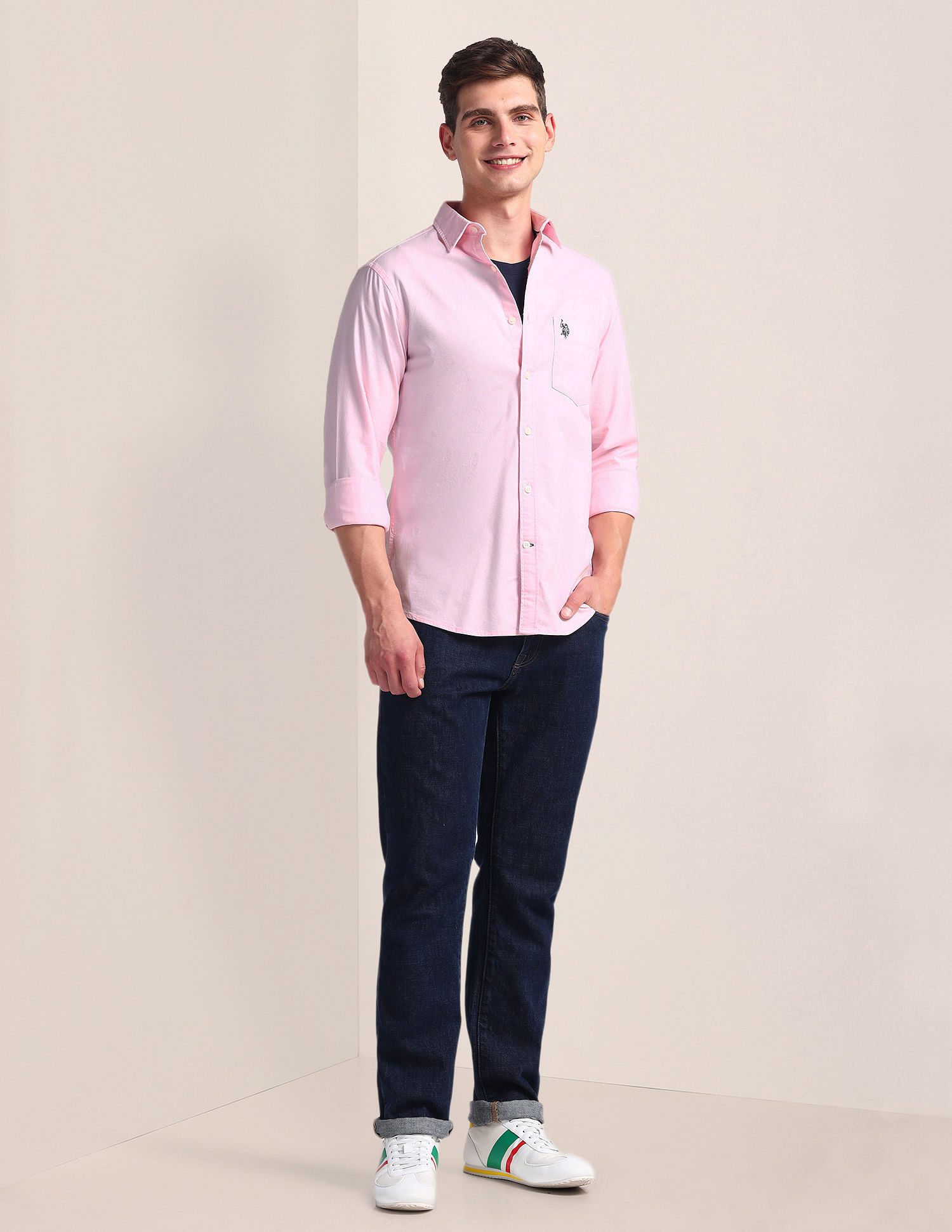 U.S. Polo Assn. Solid Dobby Shirt