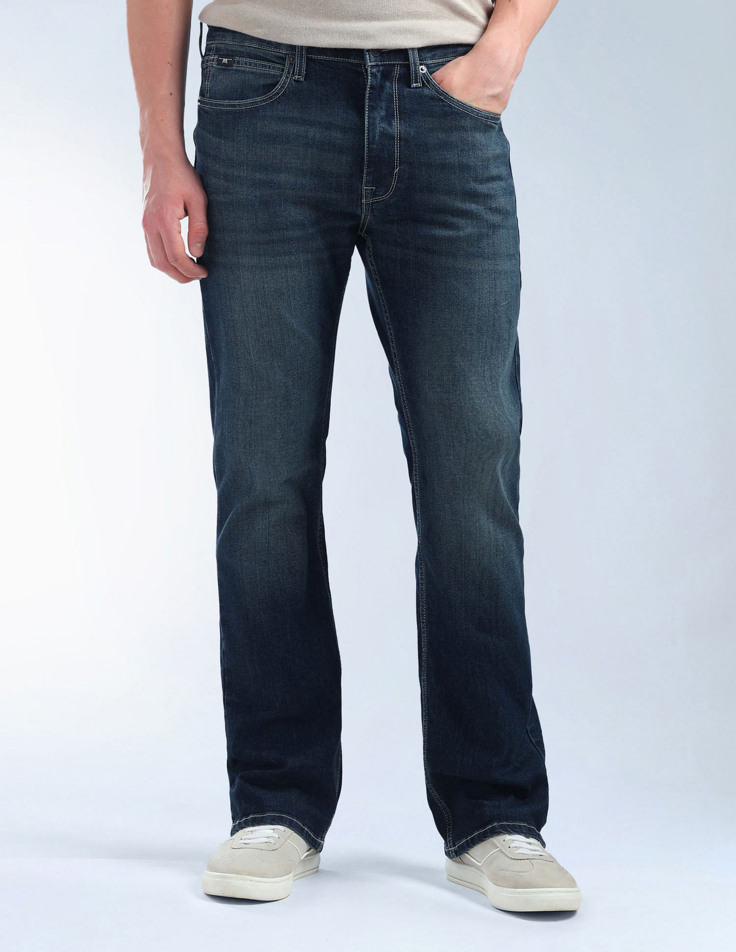 Flying Machine Bruce Bootcut Light Washed Jeans