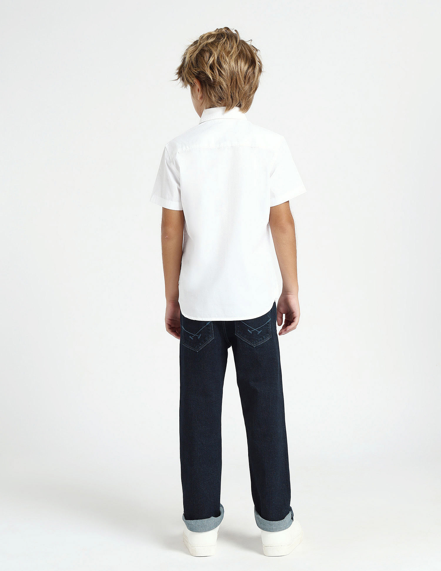 U.S. Polo Assn. Kids Boys Abstract Printed Regular Fit Shirt