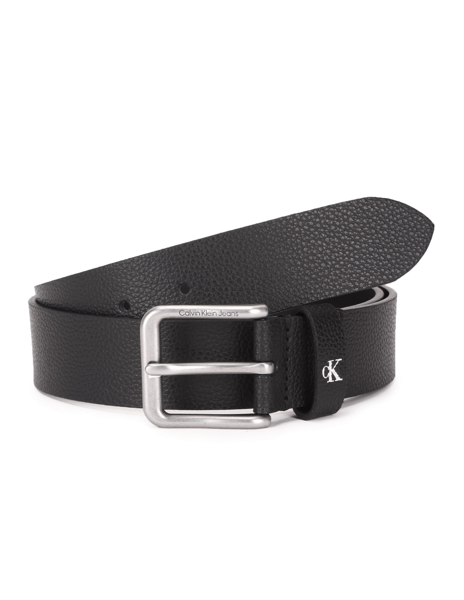 Buy Calvin Klein Belt Round Leather Classic Jeans