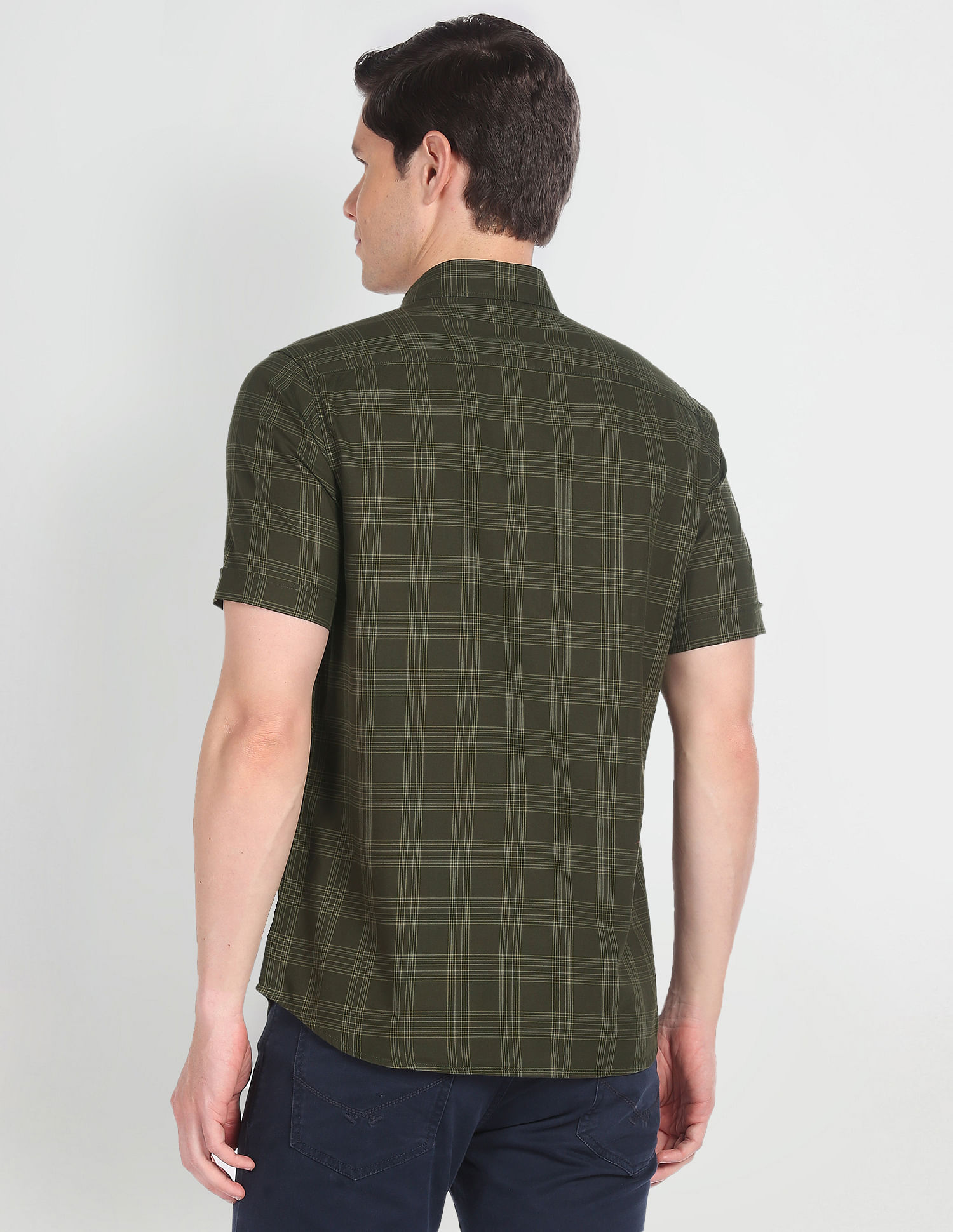 Arrow Sports Tartan Check Cotton Casual Shirt