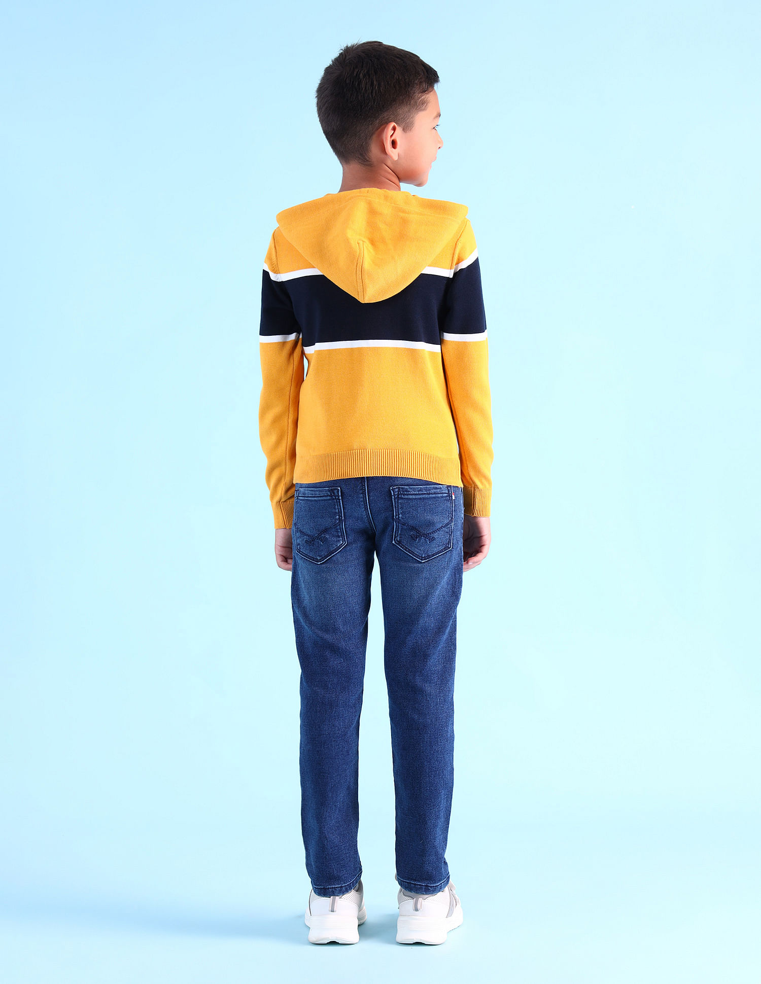 U.S. Polo Assn. Kids Boys Printed Regular Fit Sweaters