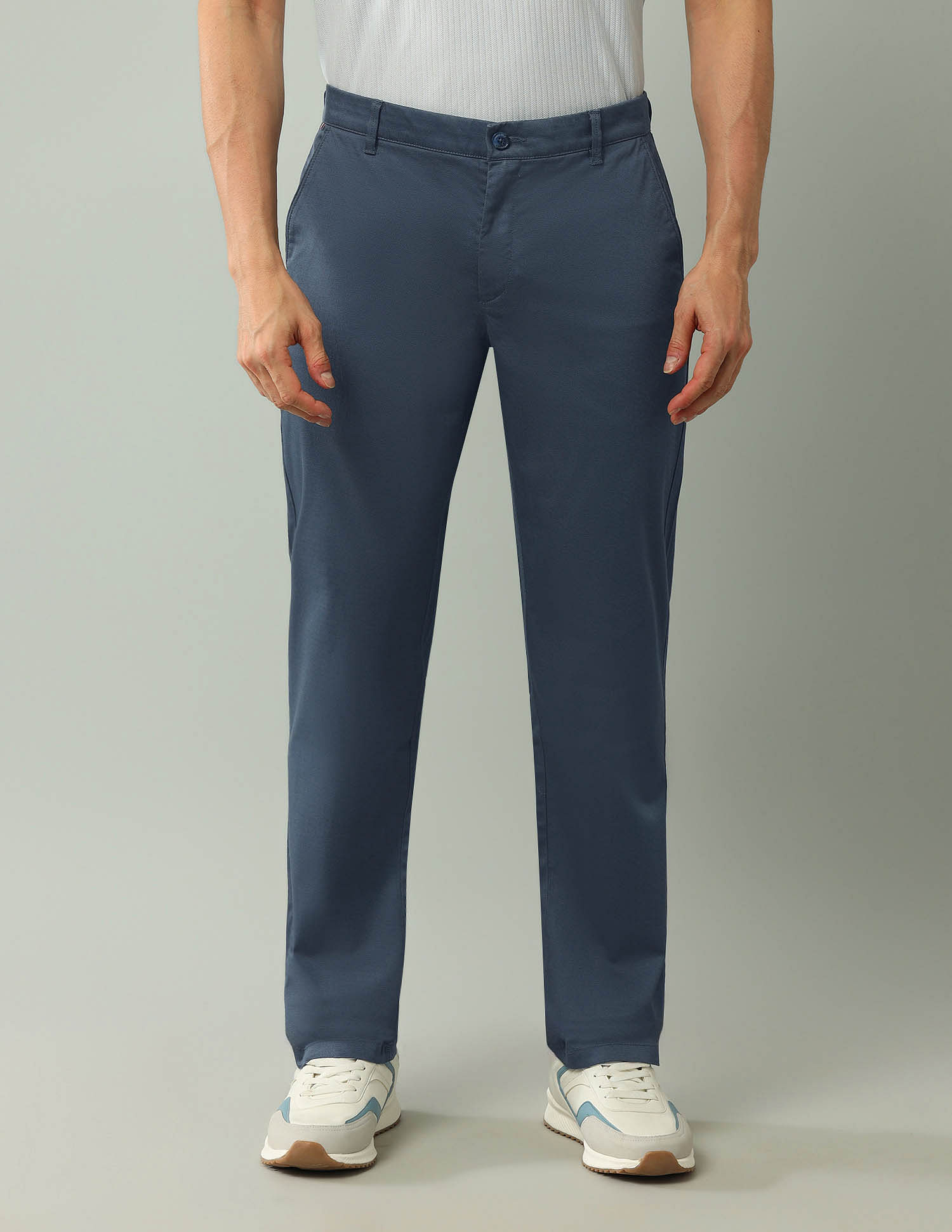 Arrow Sport Mid Rise Regular Fit Trousers