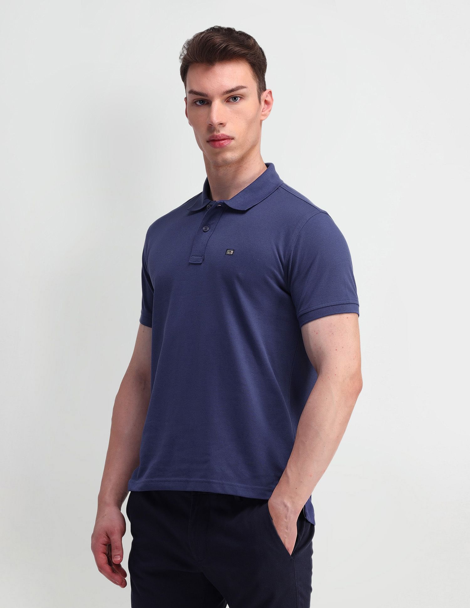 Arrow Sports Solid Regular Fit Polo Shirt