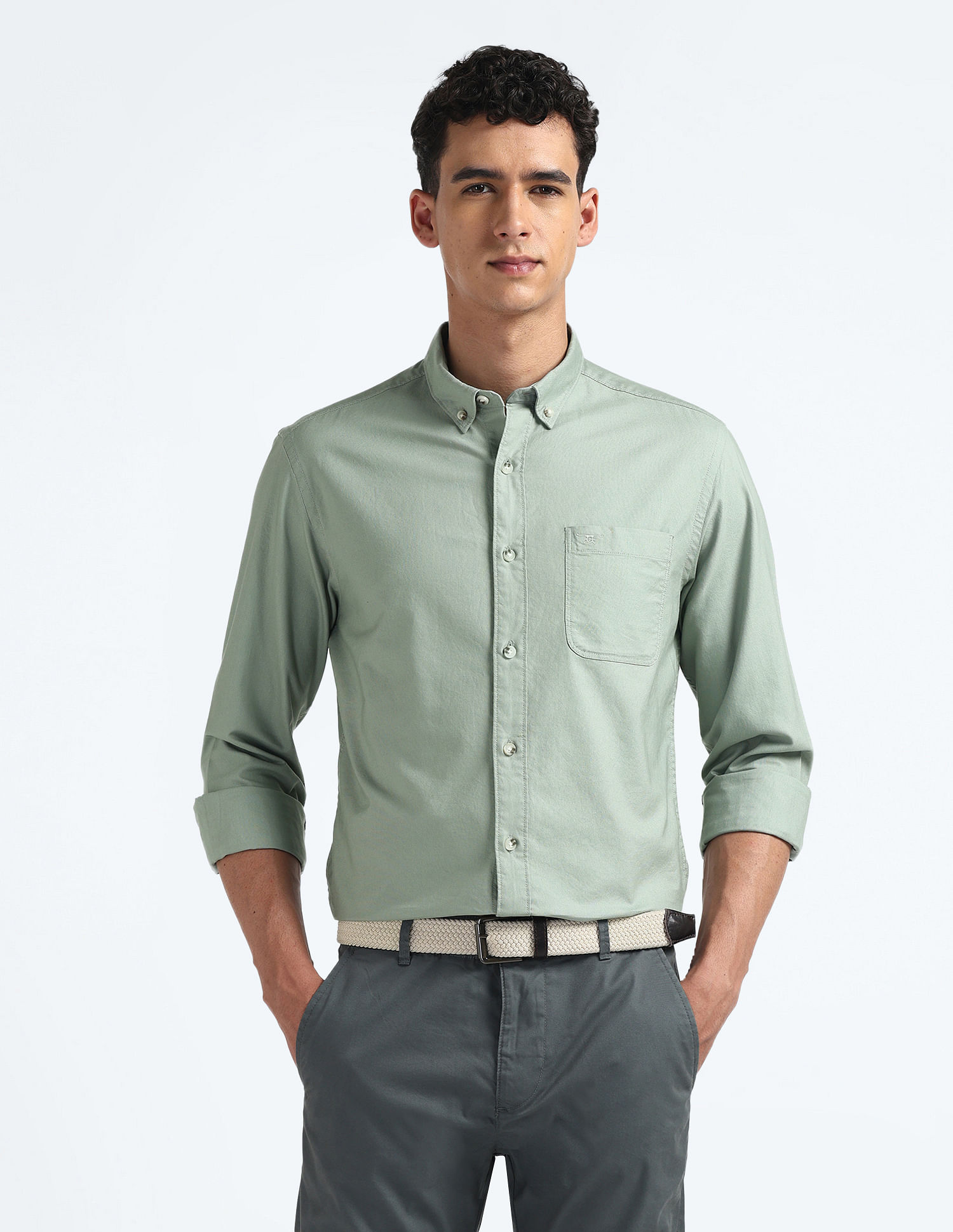 Flying Machine Slim Fit Pure Cotton Shirt