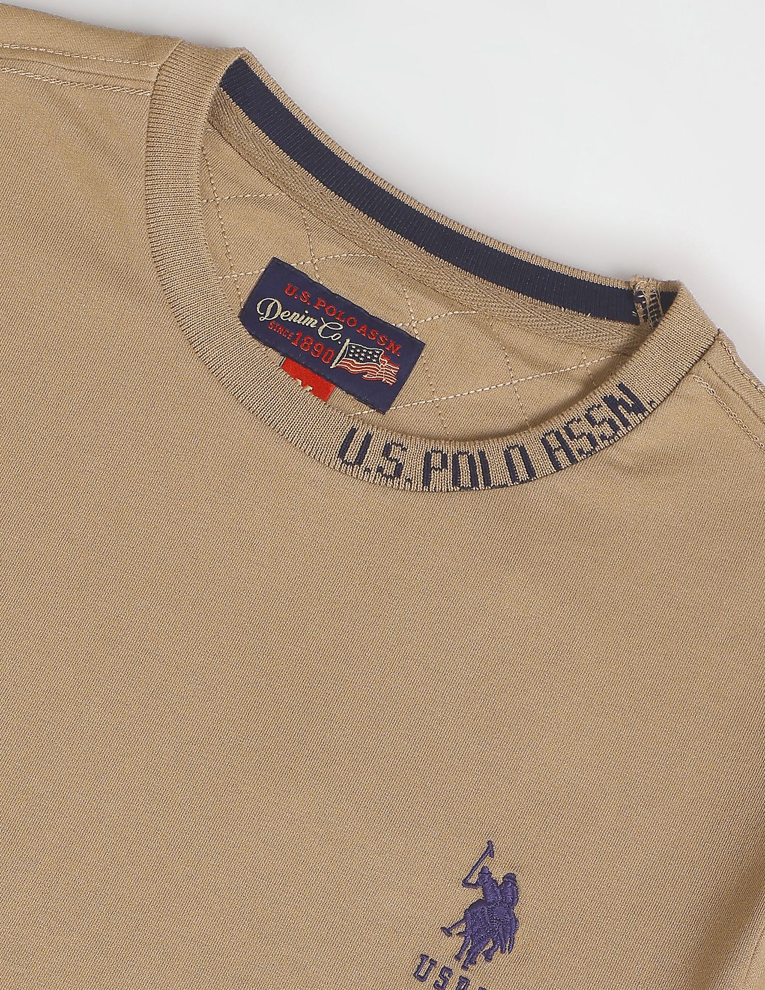 U.S. Polo Assn. Denim Co. Crew Neck Cotton T-Shirt