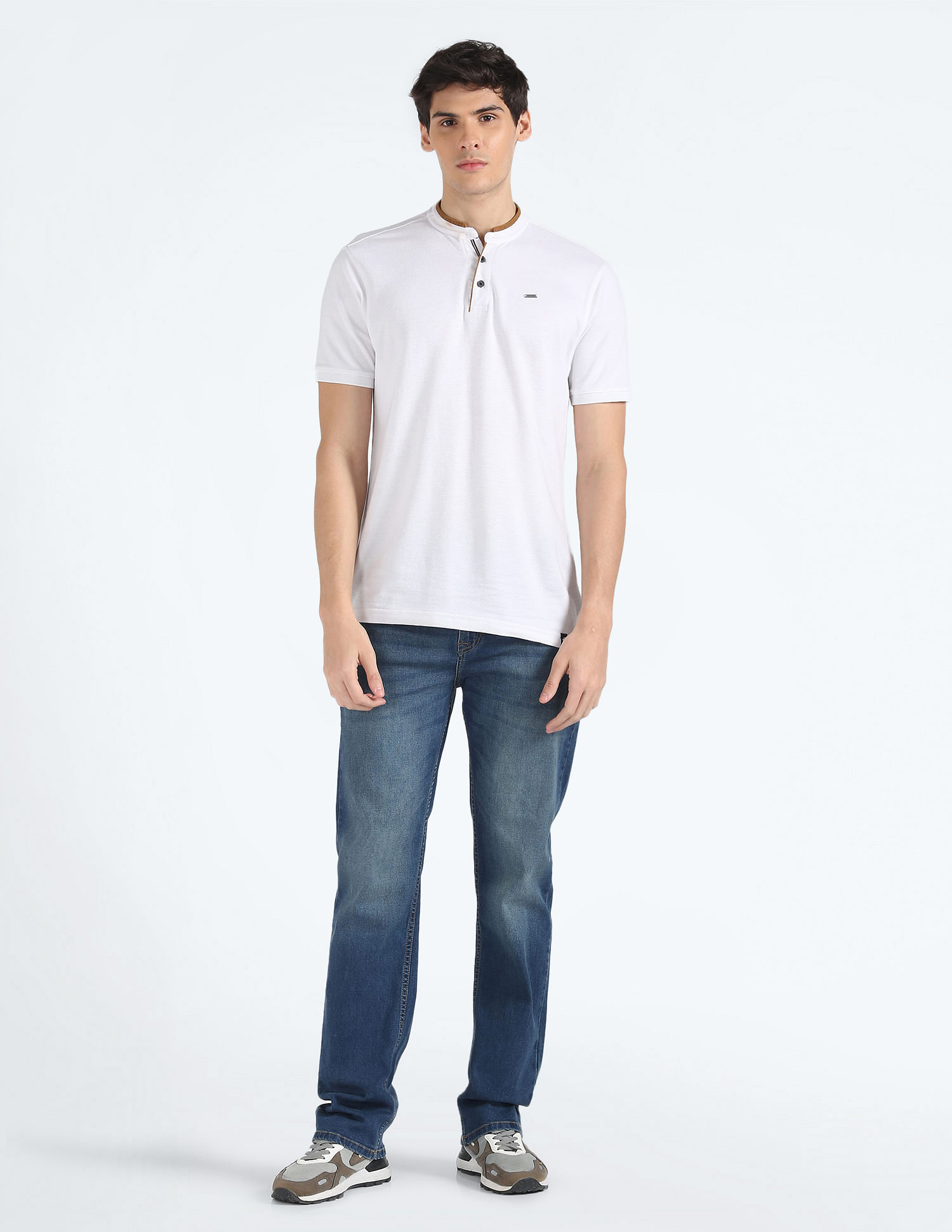 Flying Machine F-Jango Relaxed Straight Twill Jeans